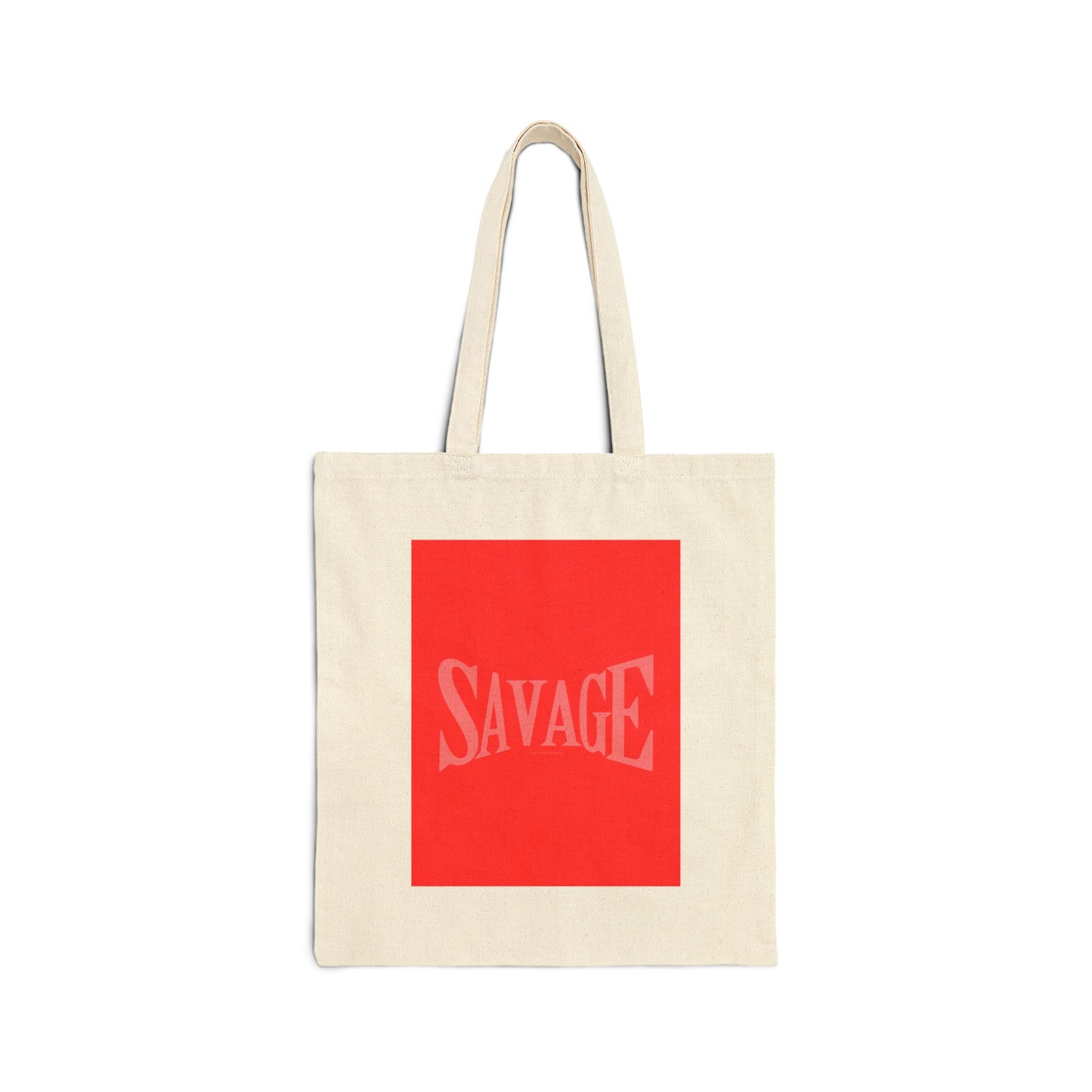 Graphic Cotton Canvas Tote Bag - SAVAGE Street Style Design