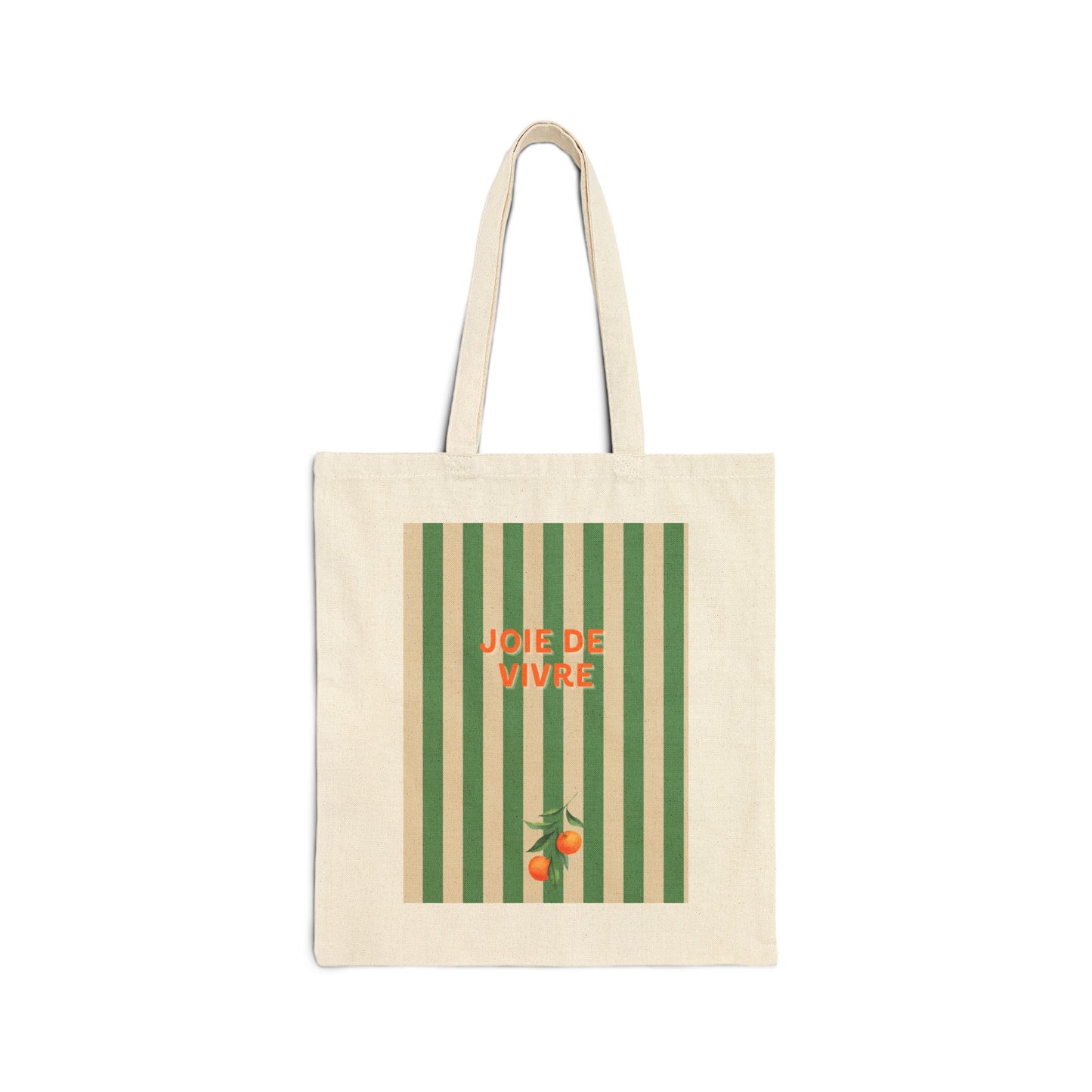 Joie de Vivre Cotton Beach Bag