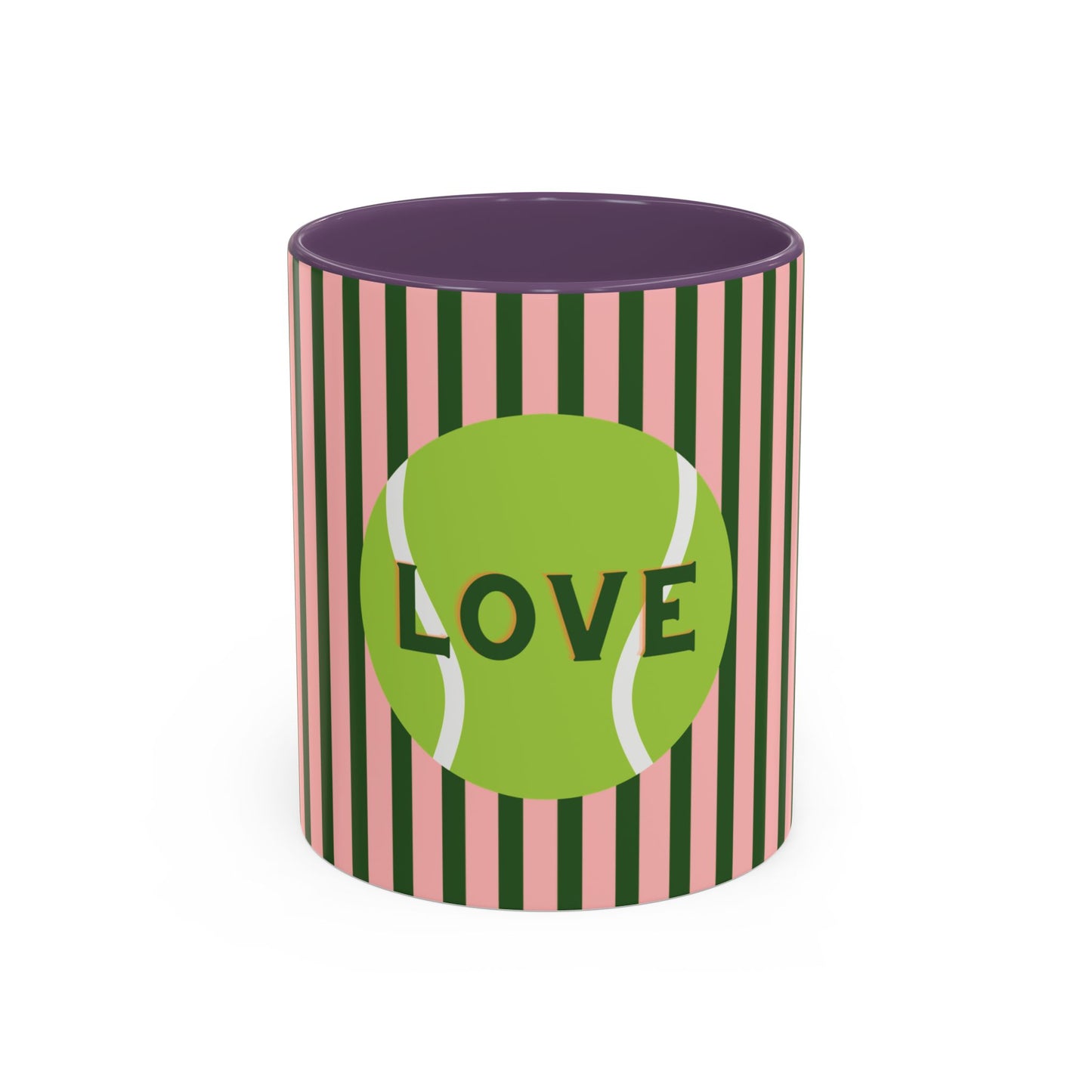 Tennis Love Coffee Mug, PINK