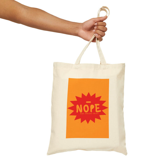 NOPE Pop Art Tote Bag
