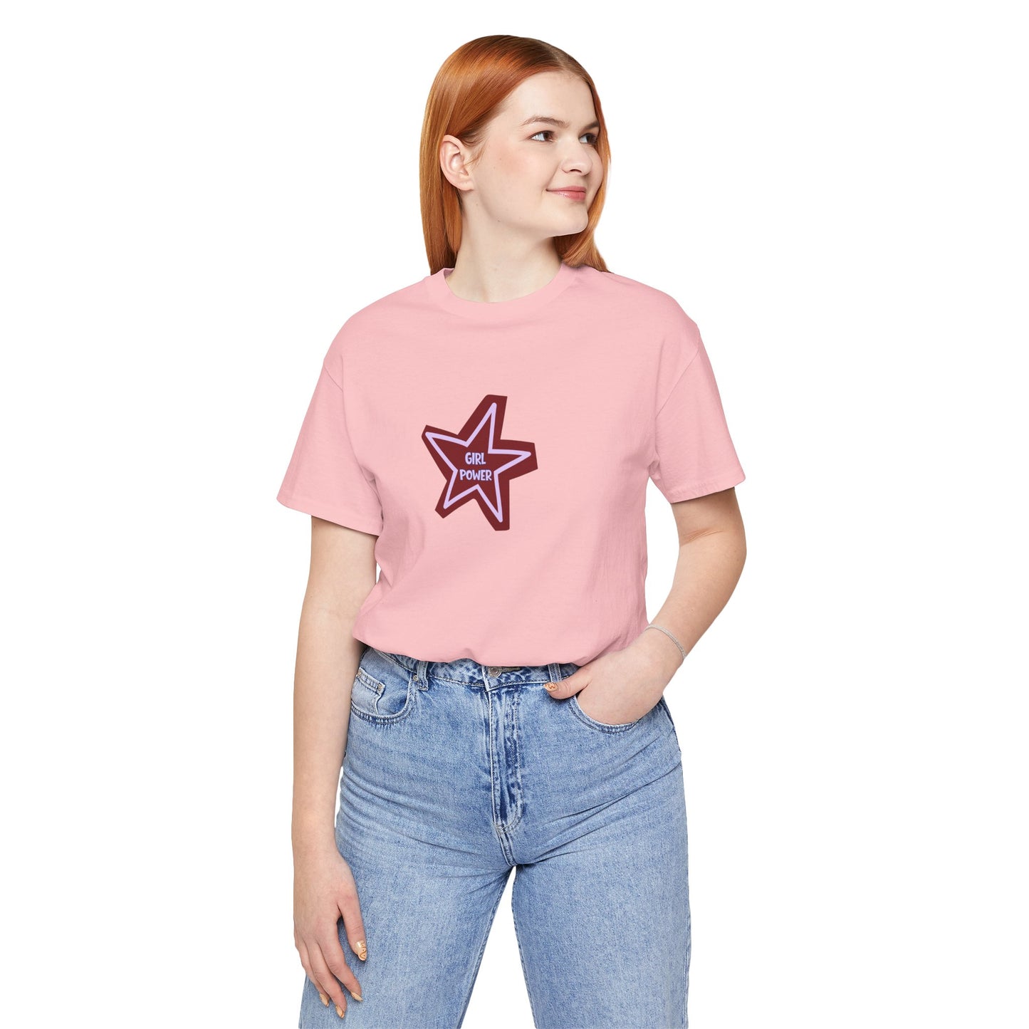 Girl Power Cotton Tee, Feminist Top