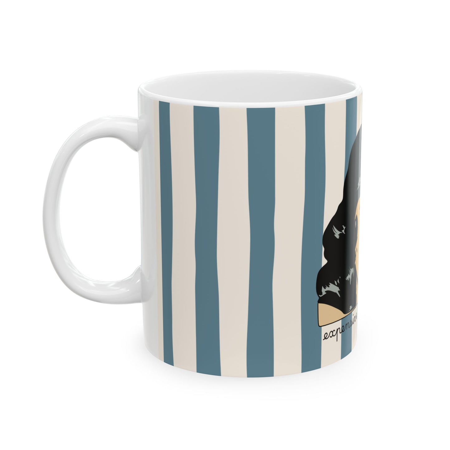 Retro Pop Art "Expensive & Difficult" Sassy Women's Ceramic Mug (11oz, 15oz)
