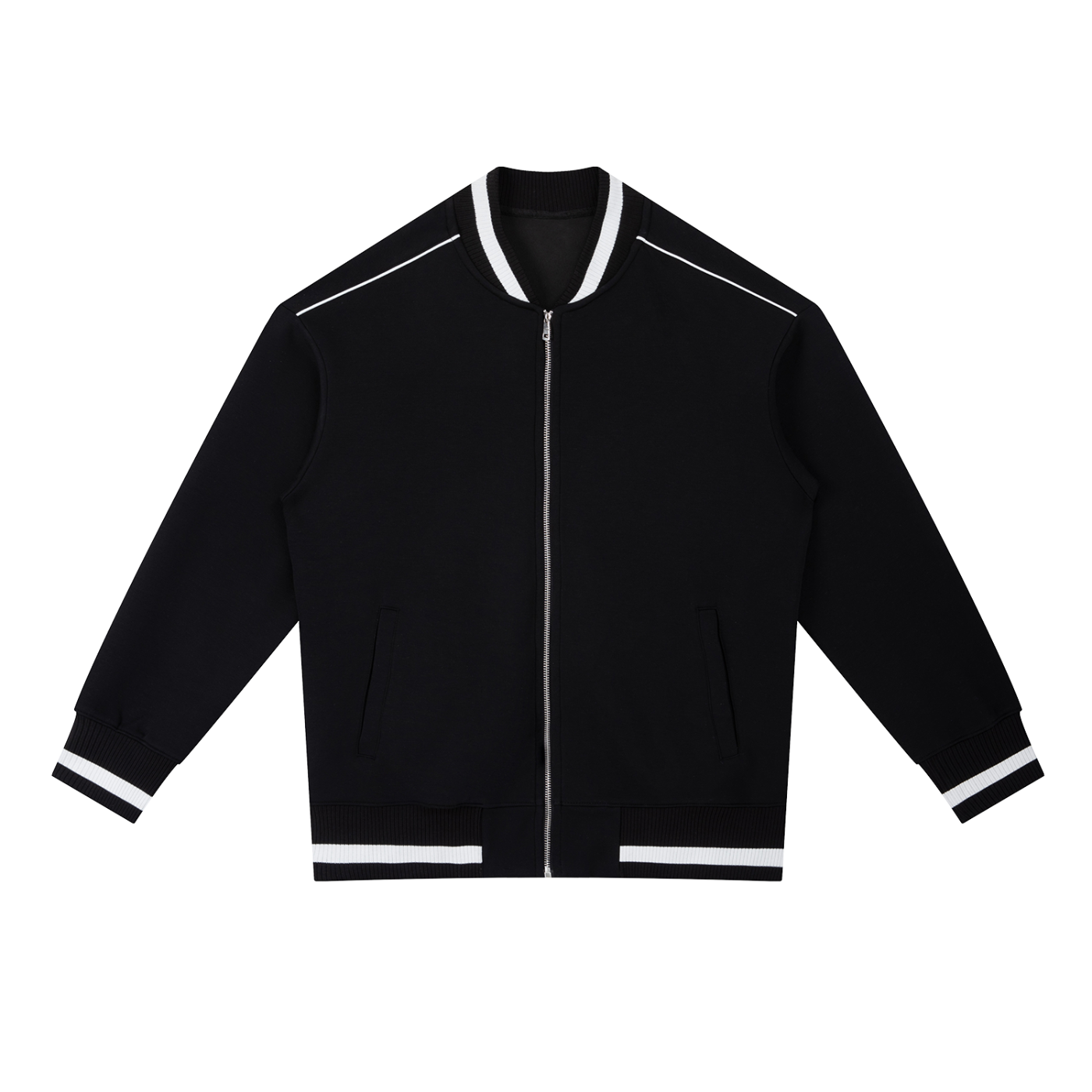 C'est la Vie Contrast Piping Bomber Jacket