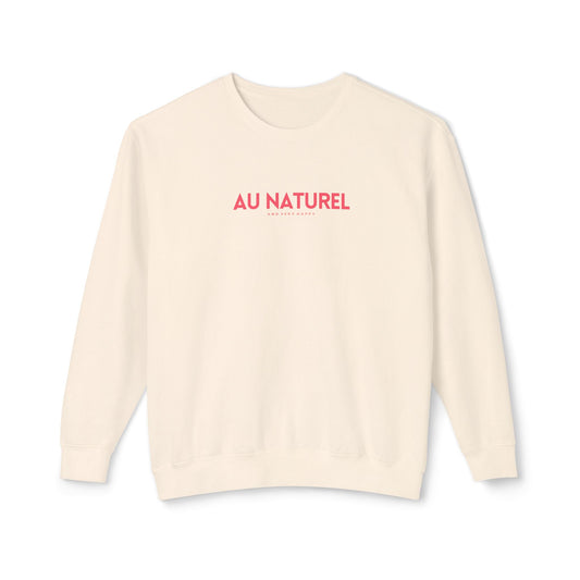 AU NATUREL Luxe Crewneck Sweatshirt, French Preppy