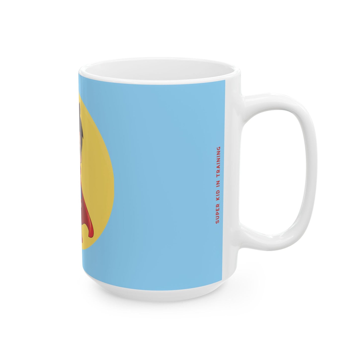 Superhero Boy Mug, Powder Blue — Super Kid in Training Collection Mug