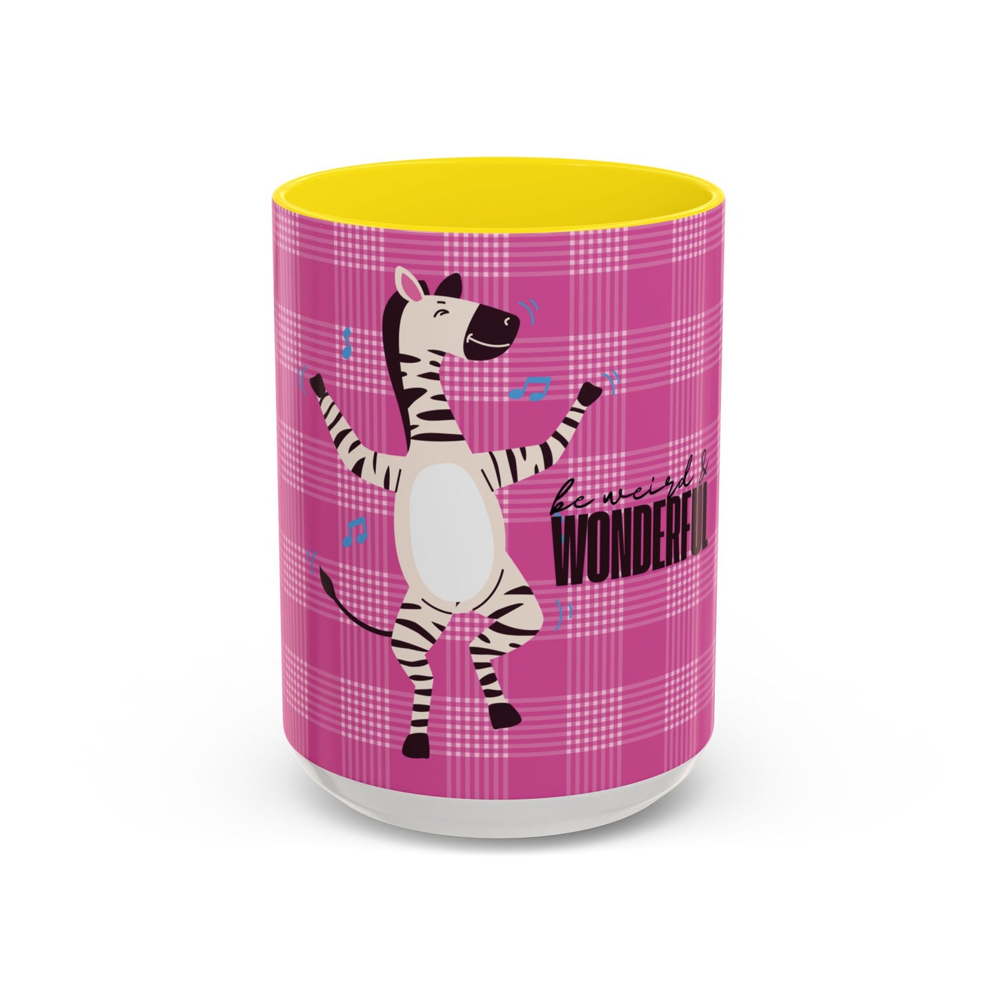 Dancing Zebra 'Be Weird & Wonderful' Accent Coffee Mug — Fun Kid's Mug