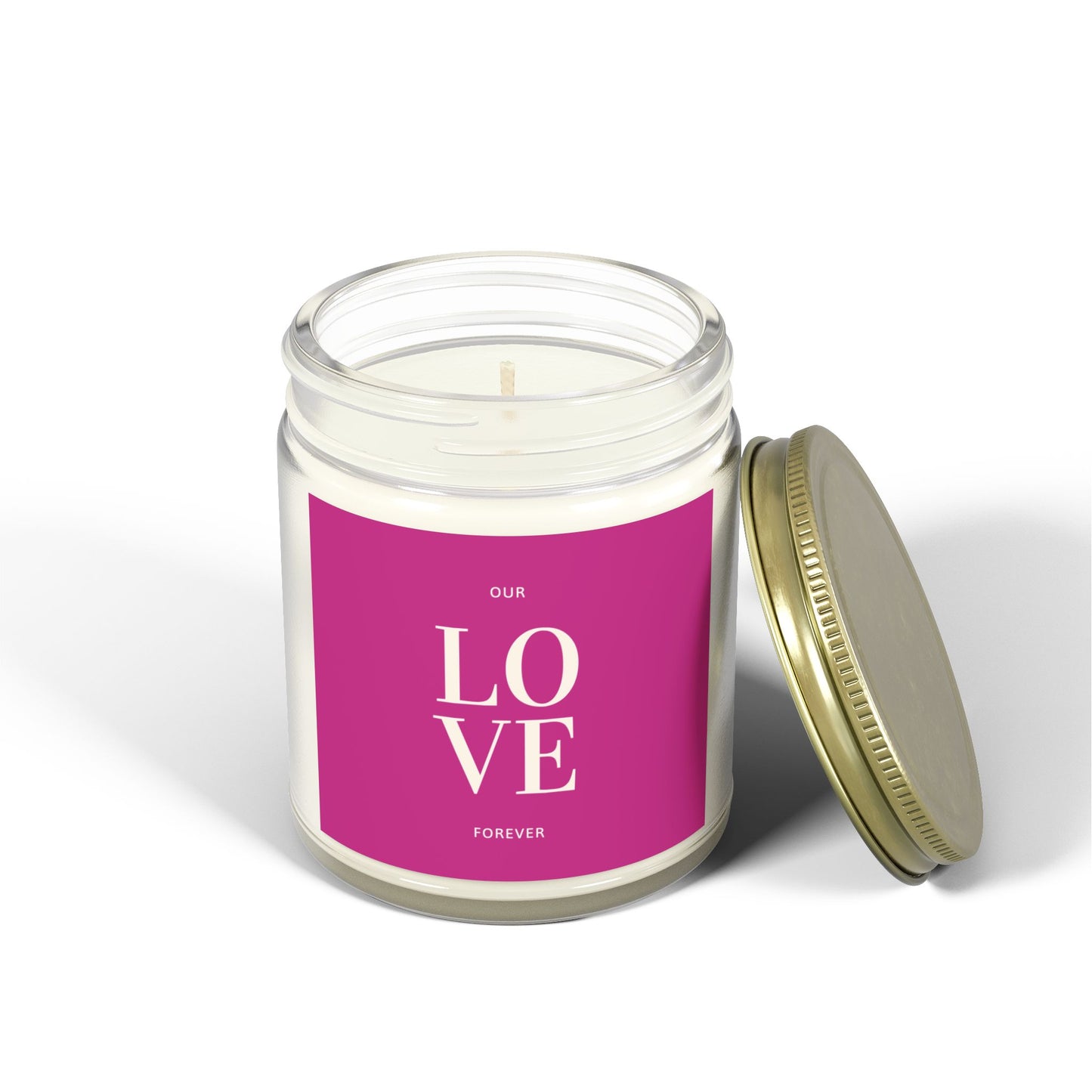 Classic Pink LOVE Scented Candles, Sweet Scents