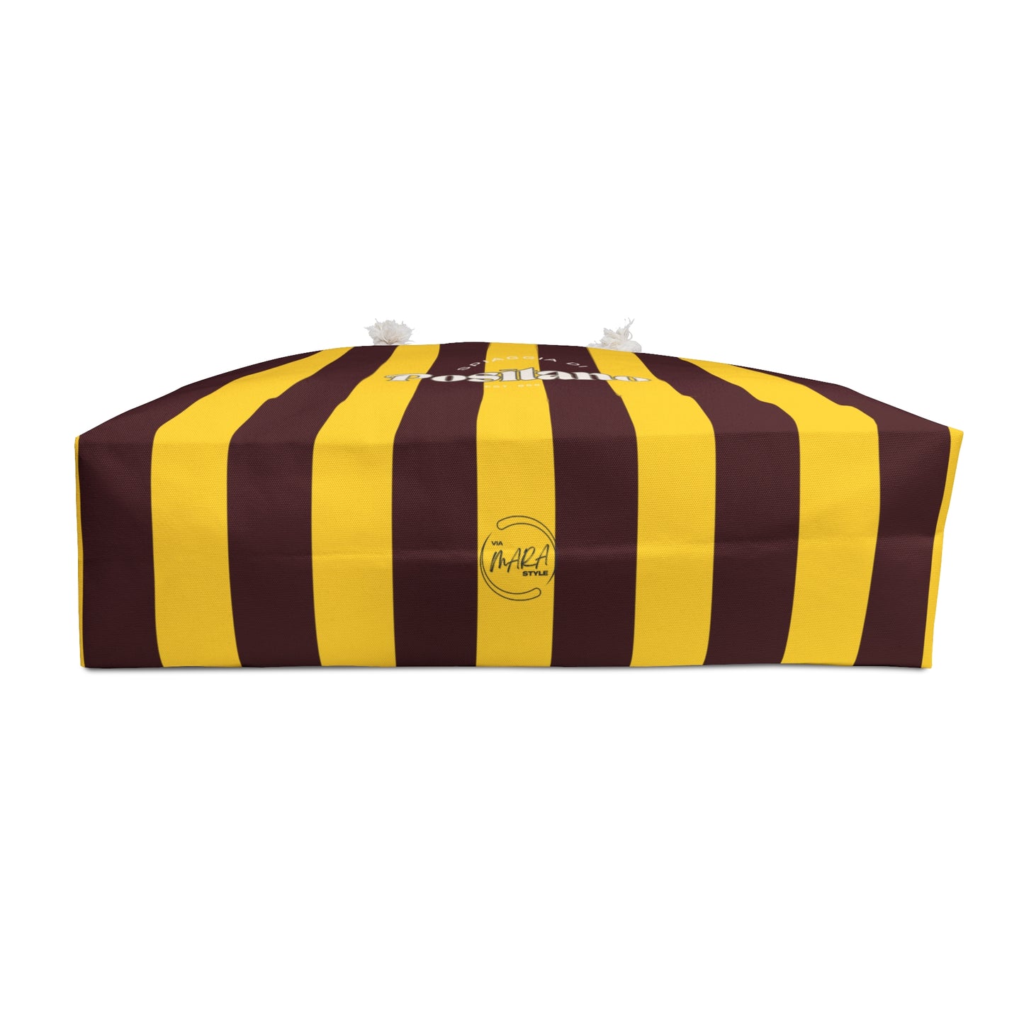 Positano Striped Beach Bag — Mediterranean Travel Tote