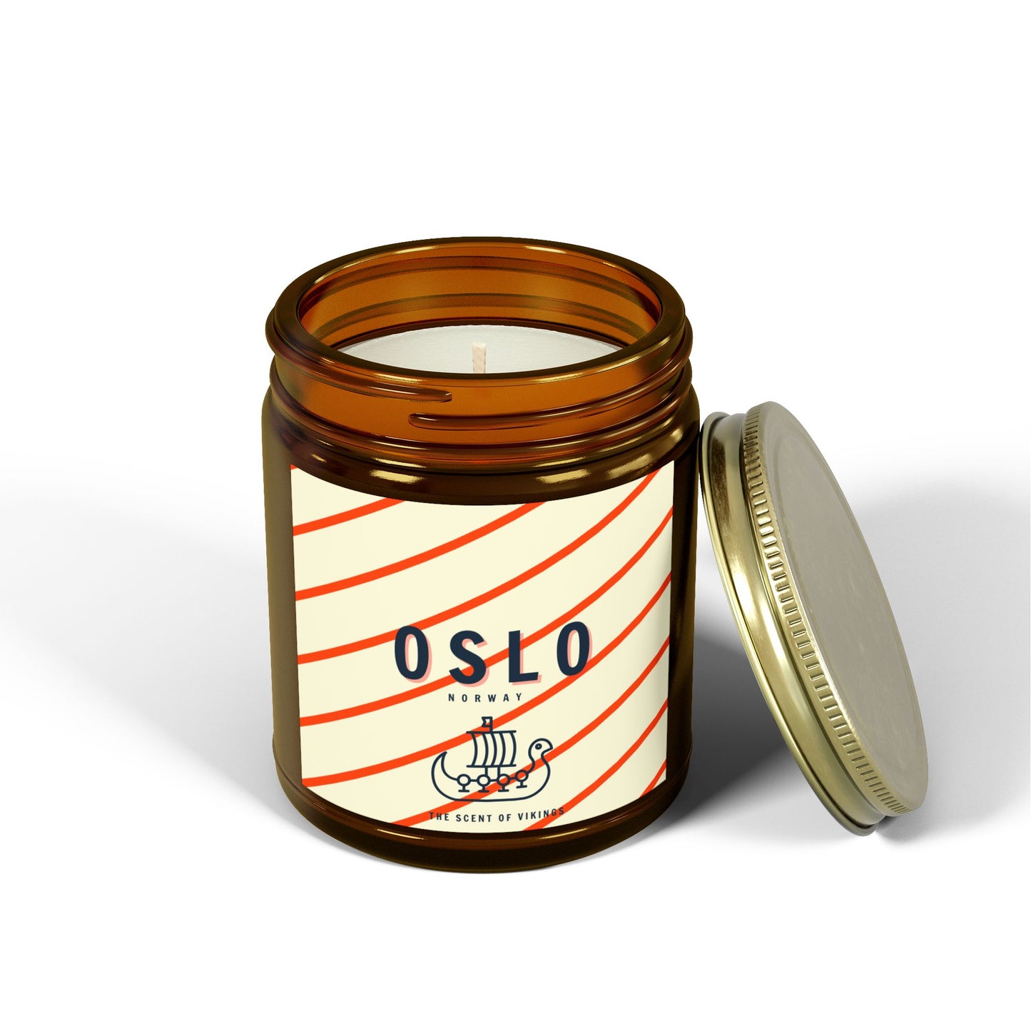 The Scent of Vikings, Oslo Nordic Style Candle, Beachwood