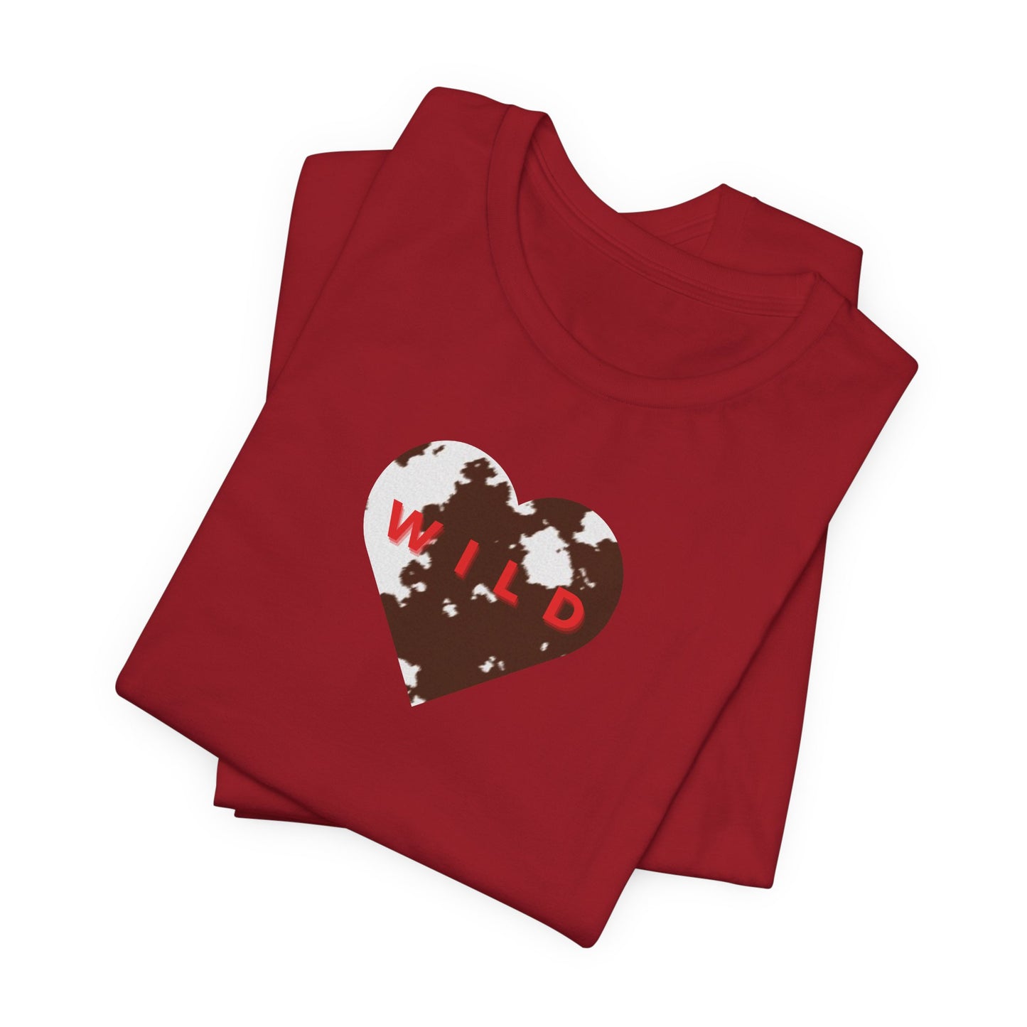 Cowhide Heart Ladies Tee, Cowgirl Style