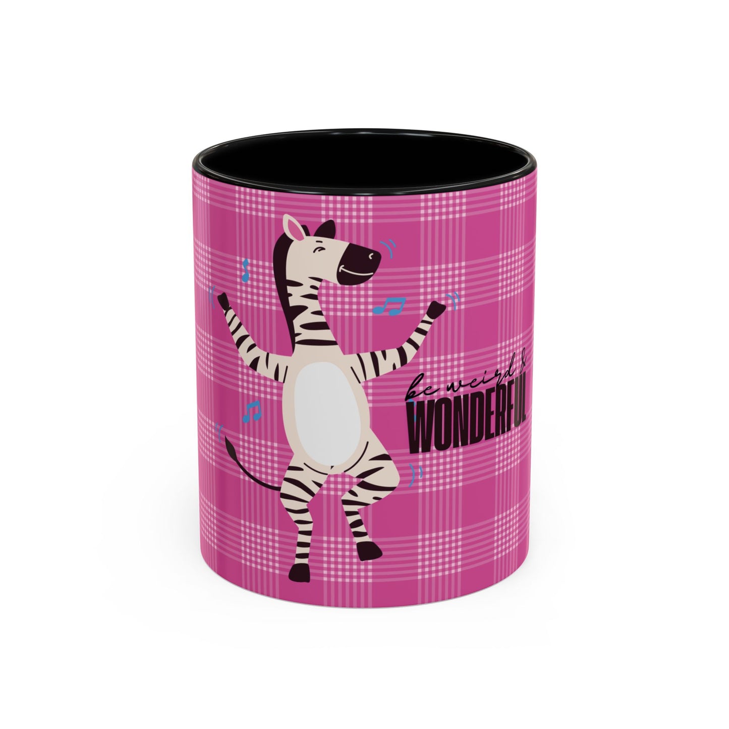 Dancing Zebra 'Be Weird & Wonderful' Accent Coffee Mug — Fun Kid's Mug
