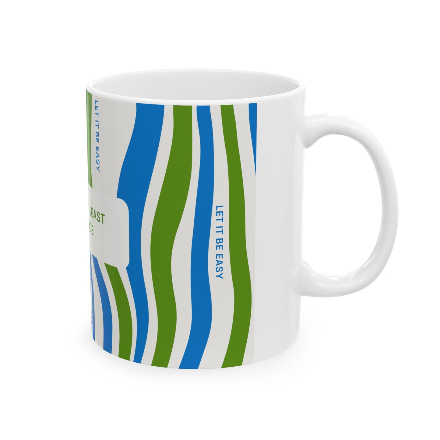 "The Path of Least Resistance" Mug, Blue and Green