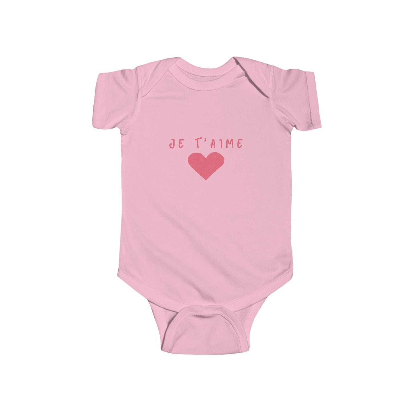 Cute Infant Bodysuit - "Je T'aime" Baby Onesie