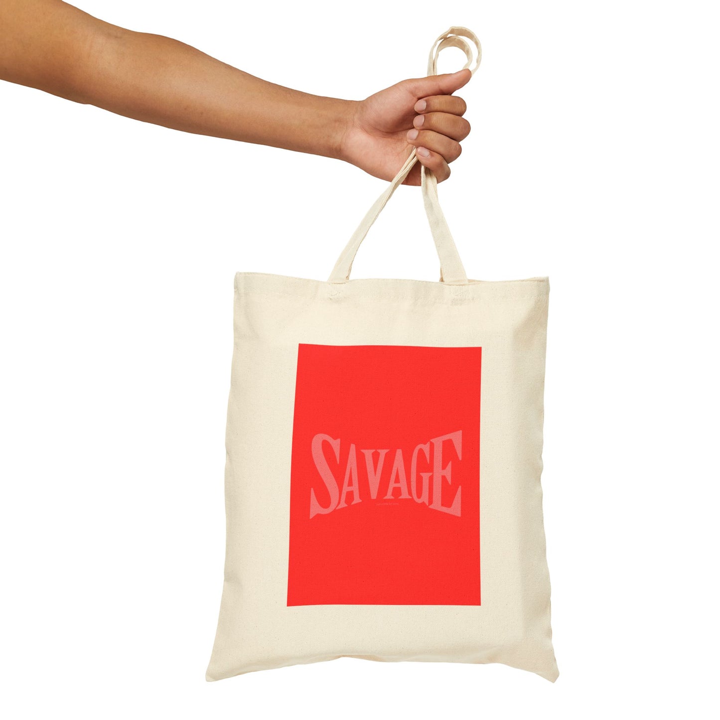 Graphic Cotton Canvas Tote Bag - SAVAGE Street Style Design