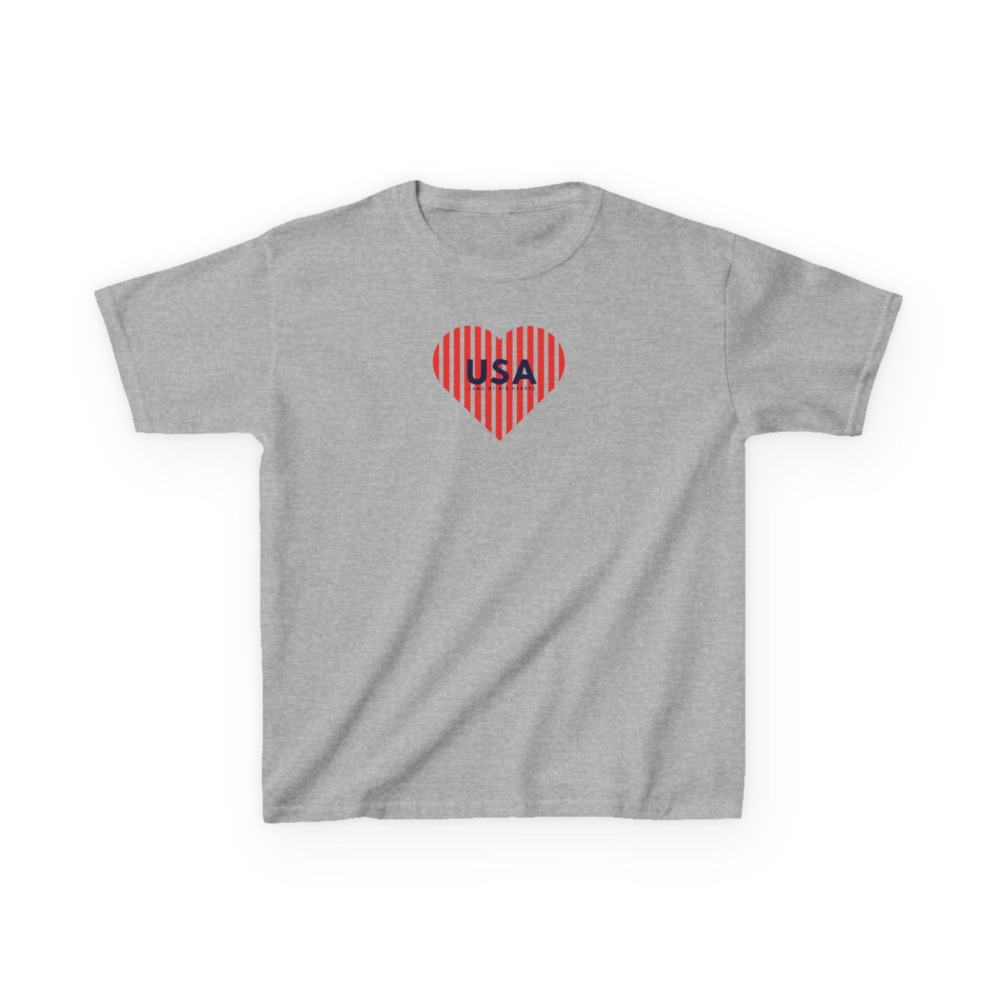 Kids Tee - USA Land of Big Hearts