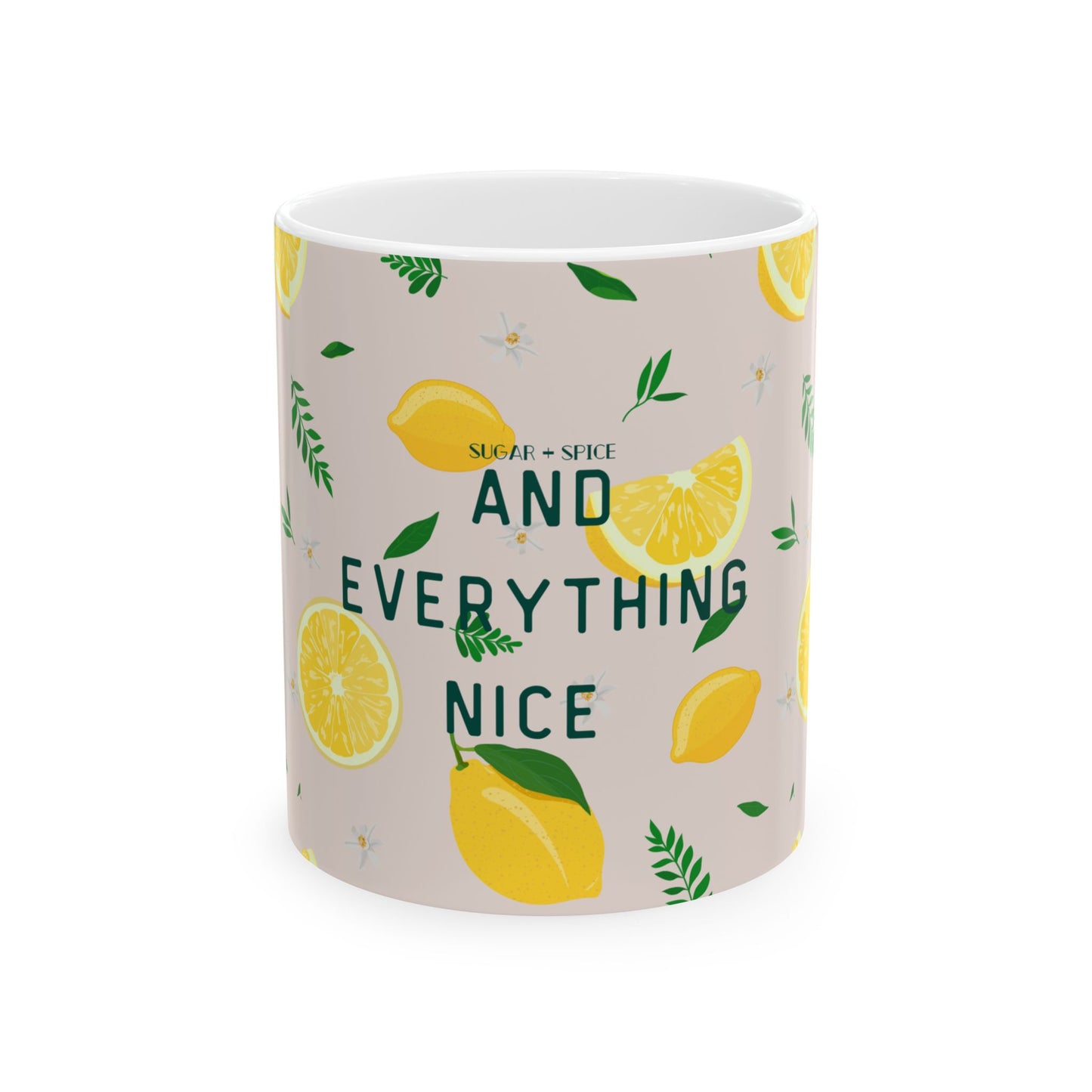 Playful Girls Mug, What are girls made of? -Everything Nice,