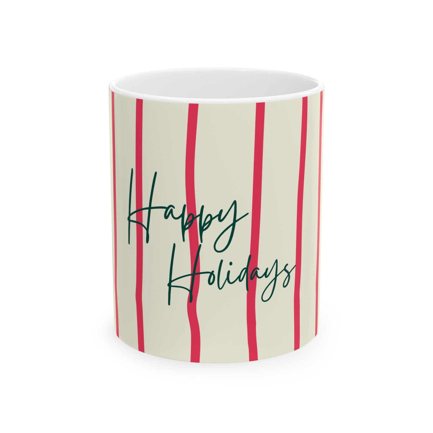 Happy Holidays Whimiscal Mug, Festive Hanukkah