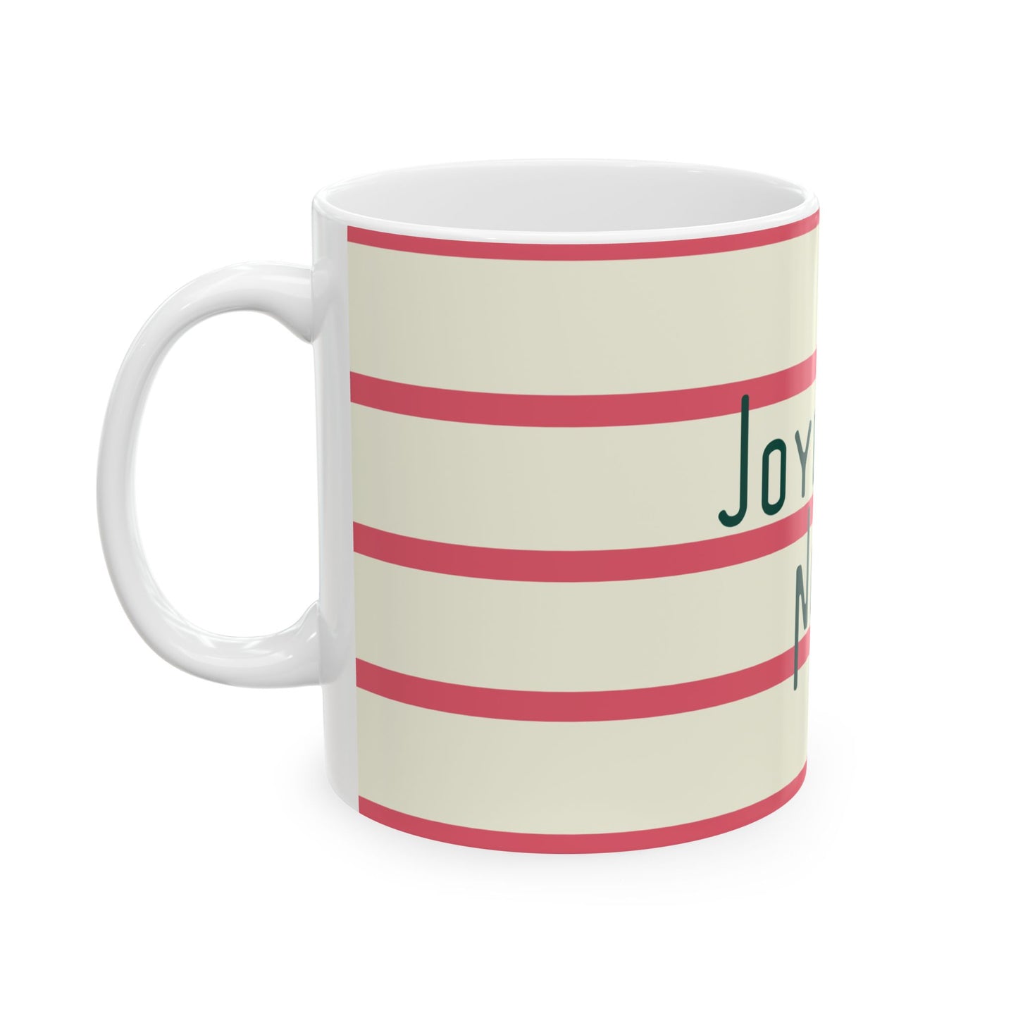 Merry Christmas Joyeux Noel Mug, French Preppy