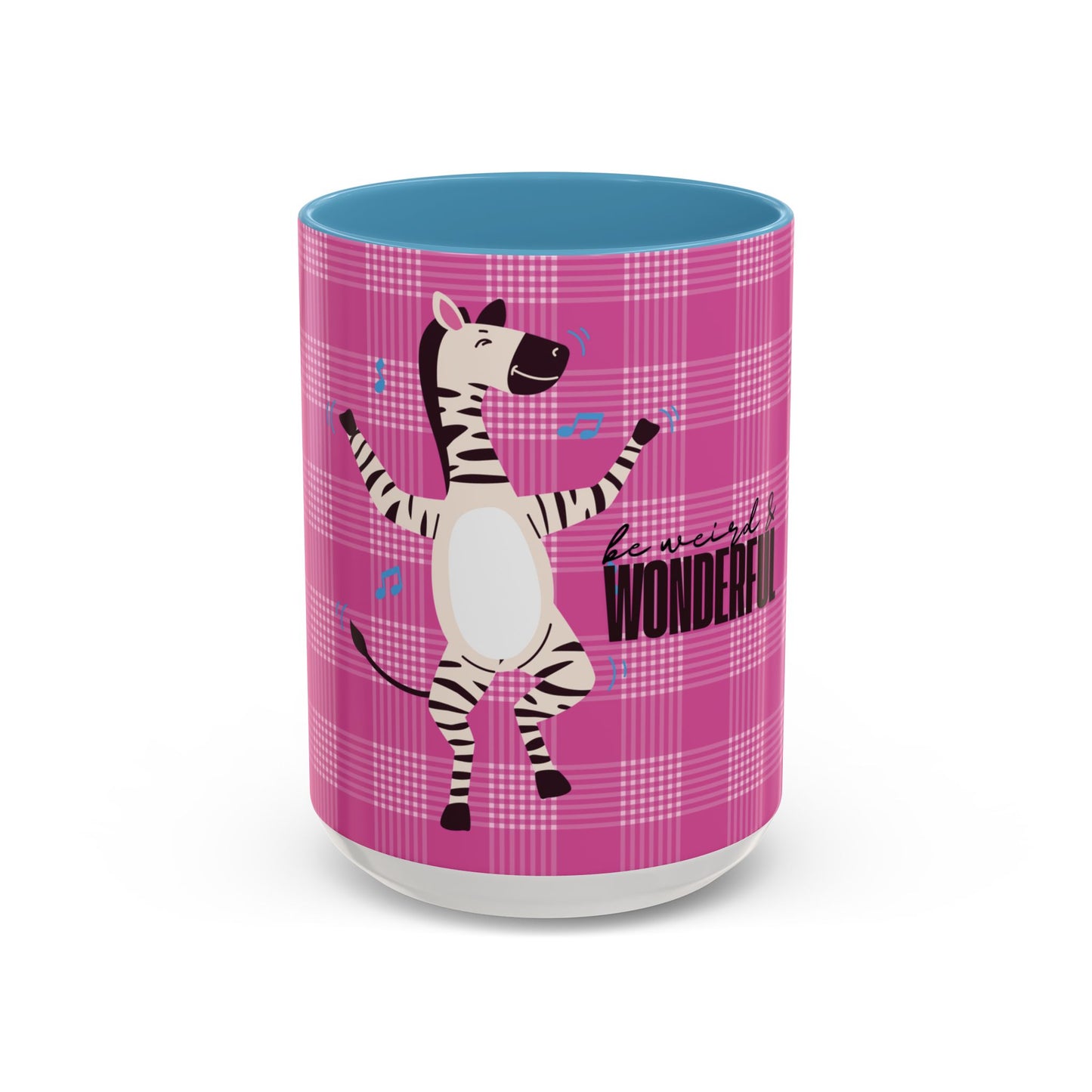 Dancing Zebra 'Be Weird & Wonderful' Accent Coffee Mug — Fun Kid's Mug