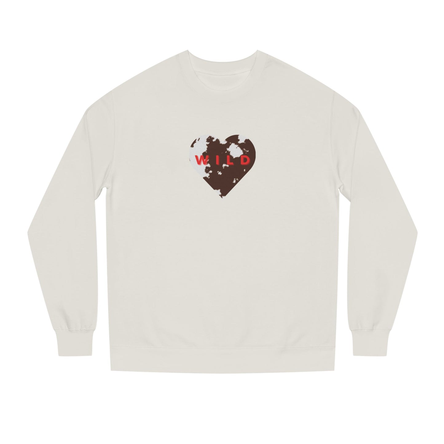 WILD Cowhide Heart Sweatshirt