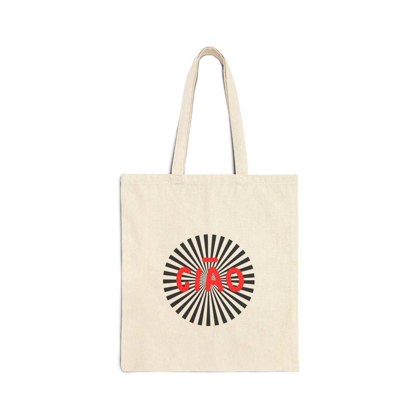 Stylish CIAO Cotton Tote Bag, Natural