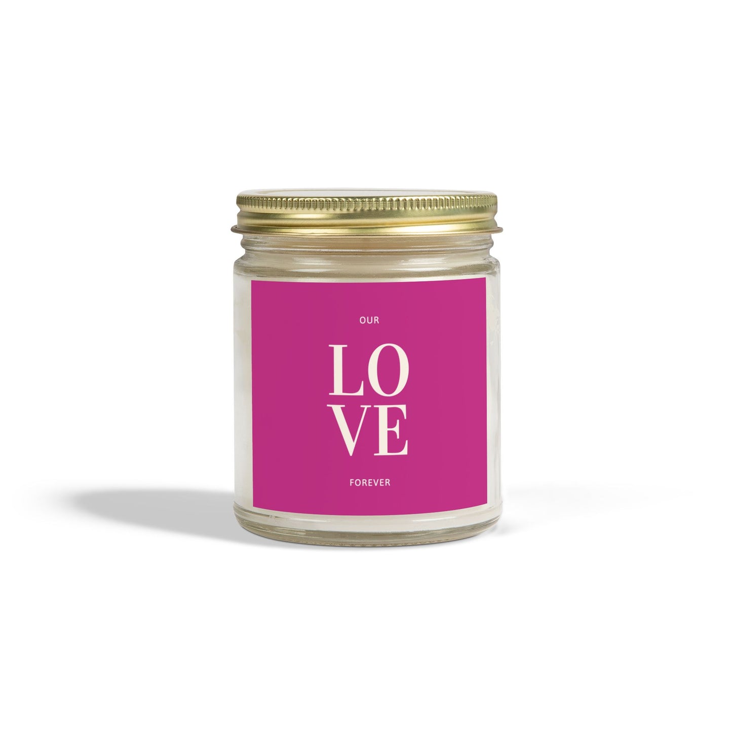 Classic Pink LOVE Scented Candles, Sweet Scents