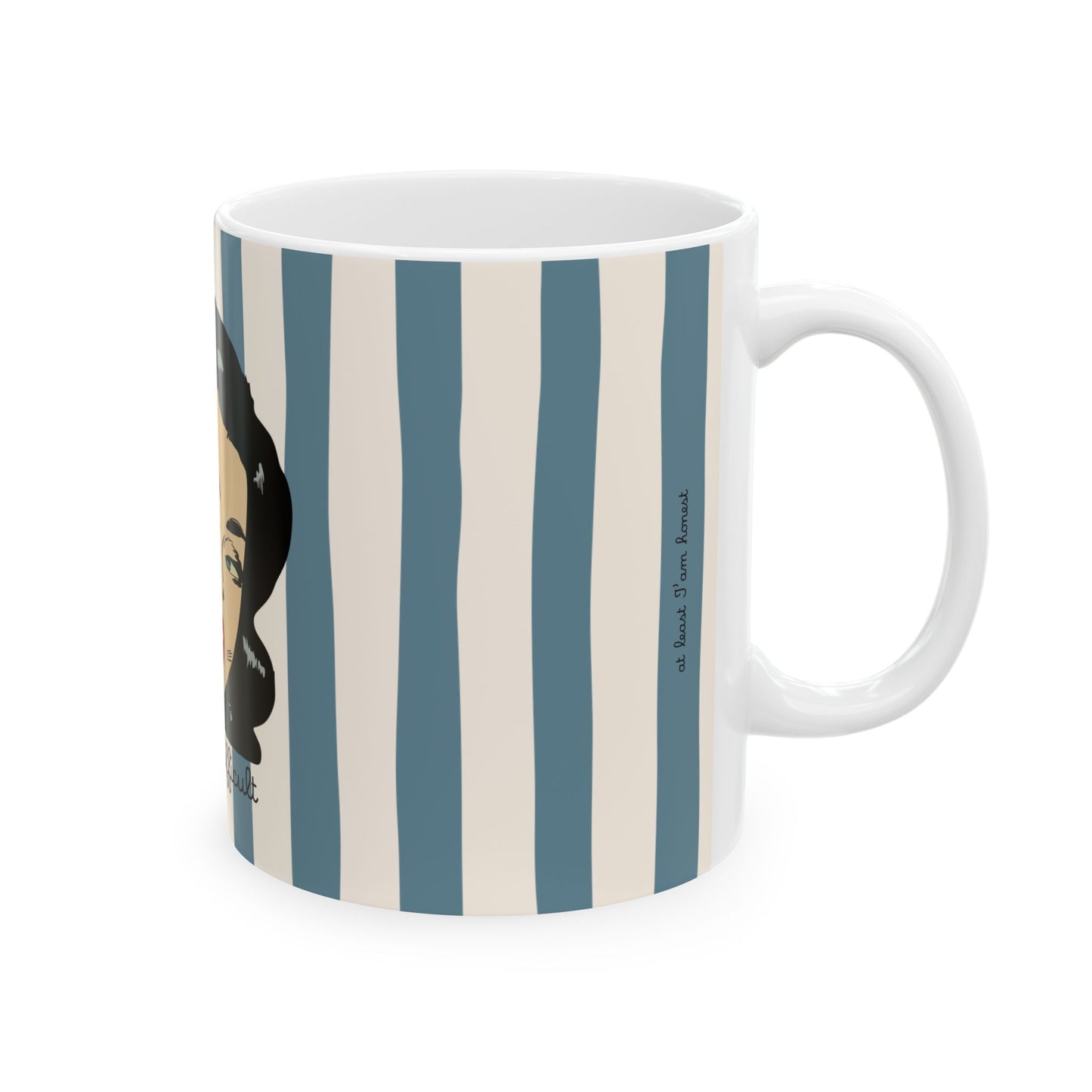Retro Pop Art "Expensive & Difficult" Sassy Women's Ceramic Mug (11oz, 15oz)