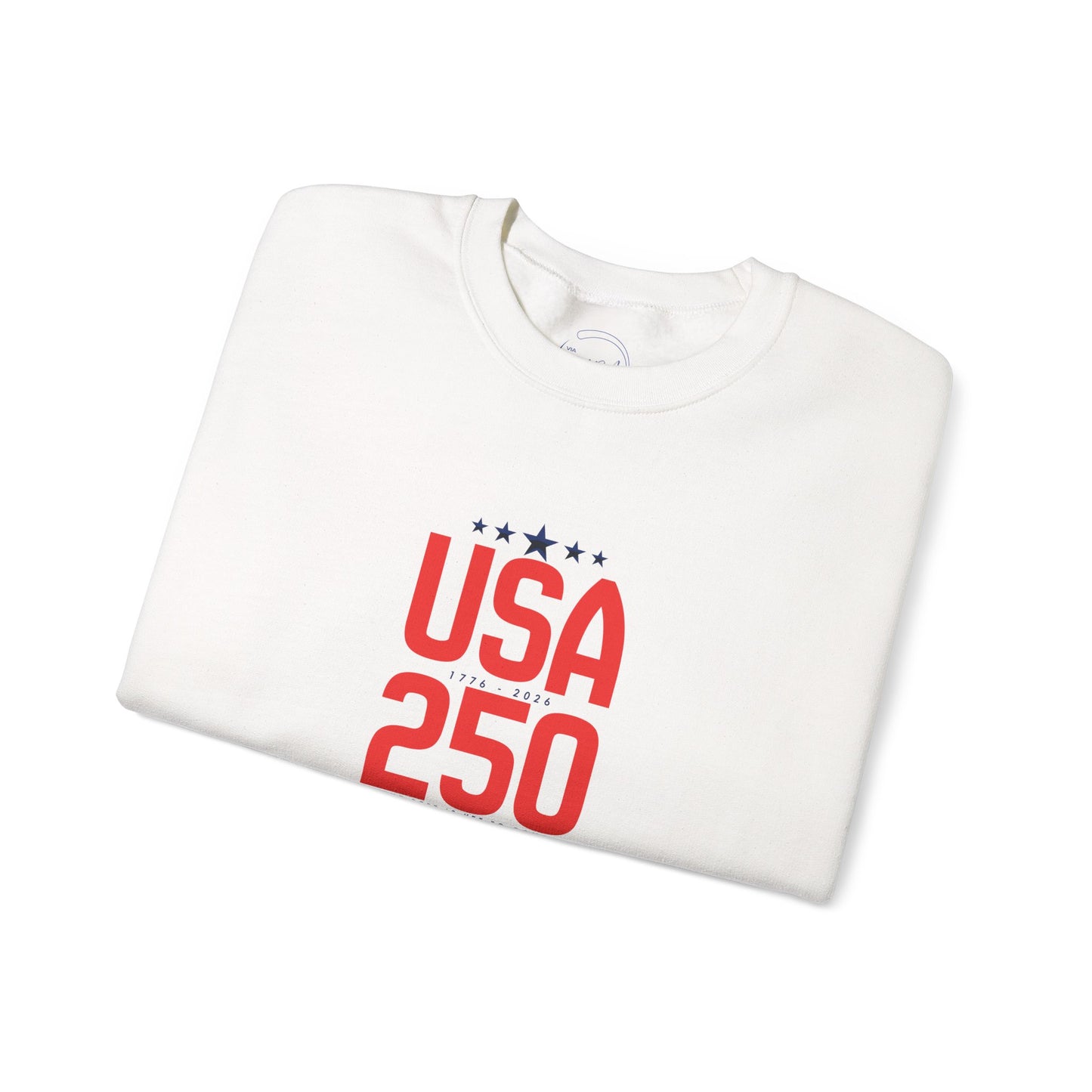 USA 250 Crewneck Sweatshirt — Patriotic 250th Anniversary Pullover