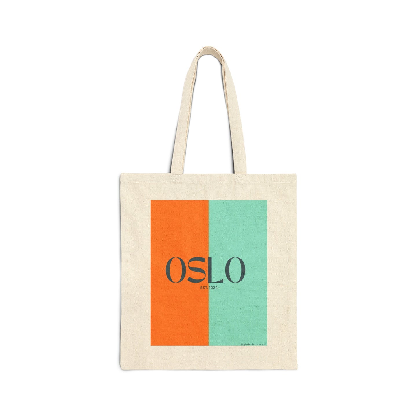 OSLO est. 1024 Tote Bag, Global Nomad Edition