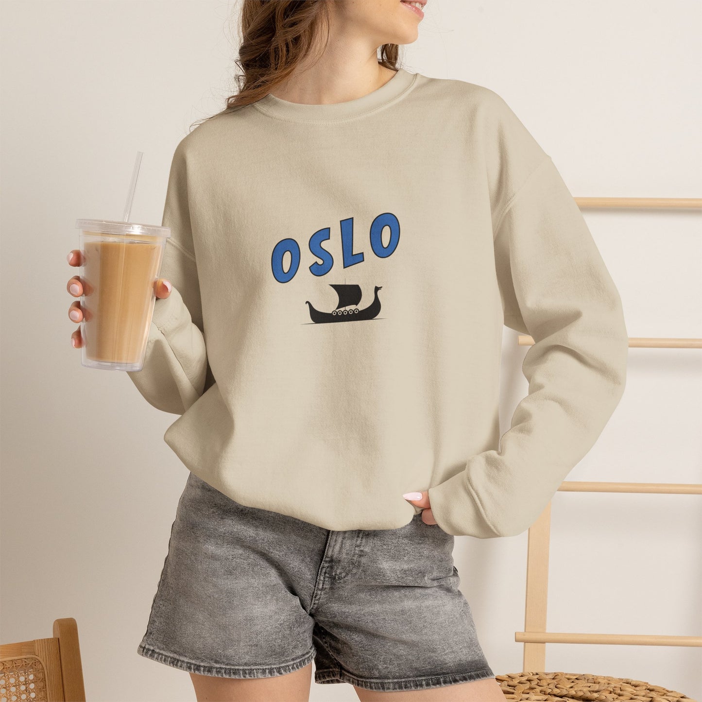 OSLO Viking Ship Crewneck Sweatshirt — Global Nomad Edition