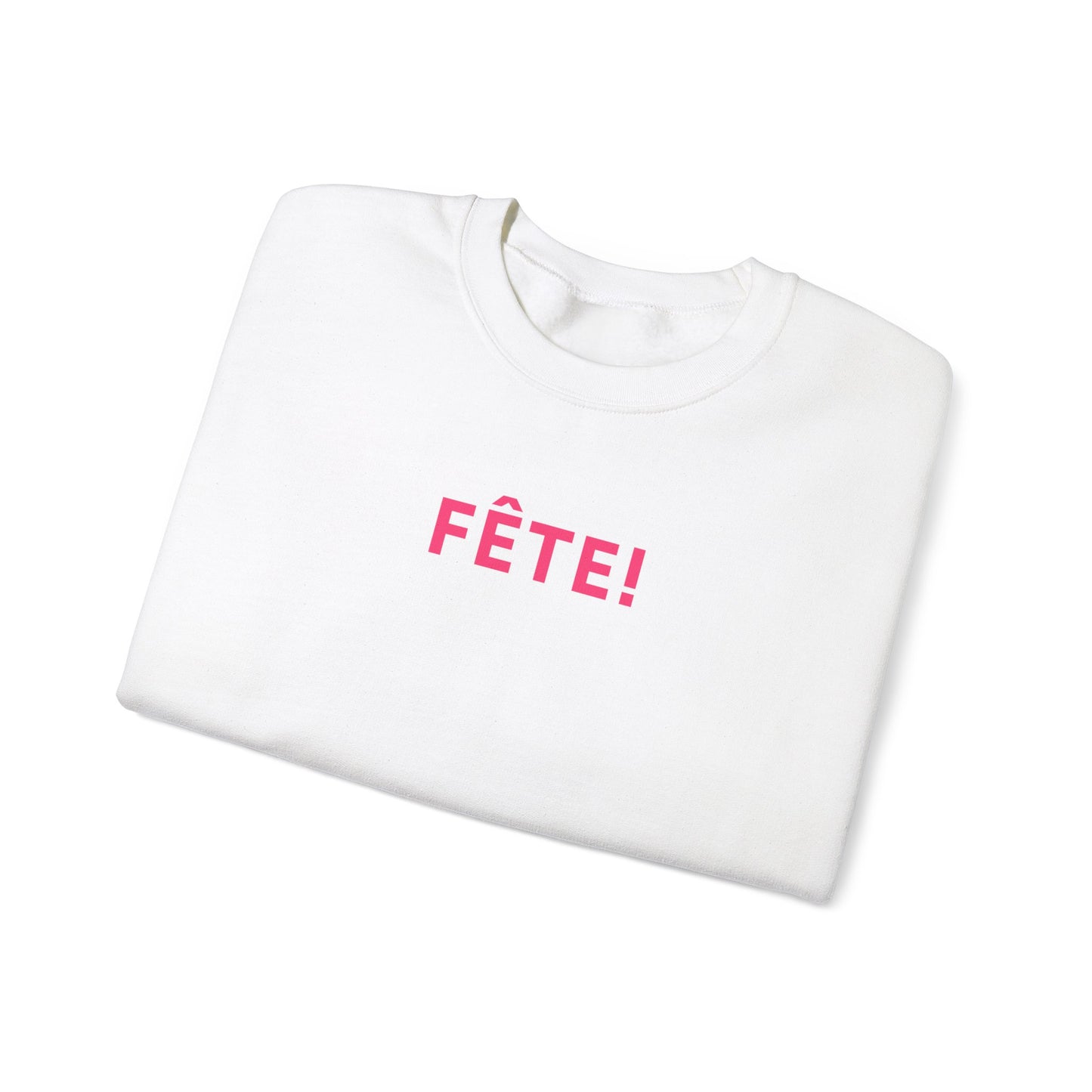 Preppy FÊTE Sweatshirt - Cozy Holiday Party Attire