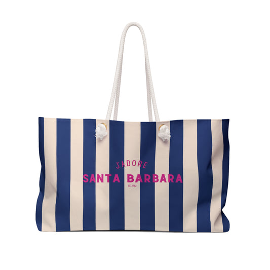  Navy & Cream Coastal Beach Tote