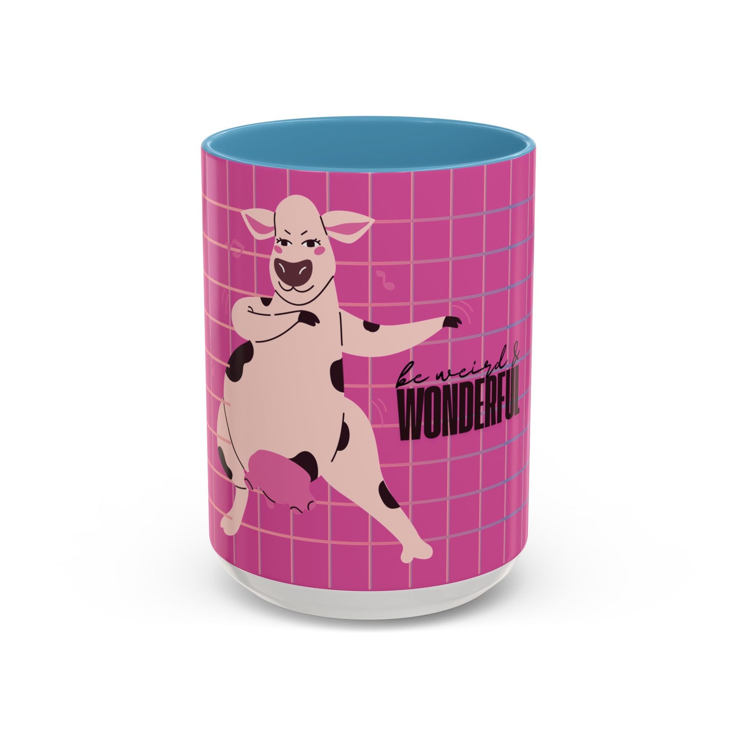 Pink Cow 'Be Weird & Wonderful' Accent Coffee Mug — Fun Kid's Mug