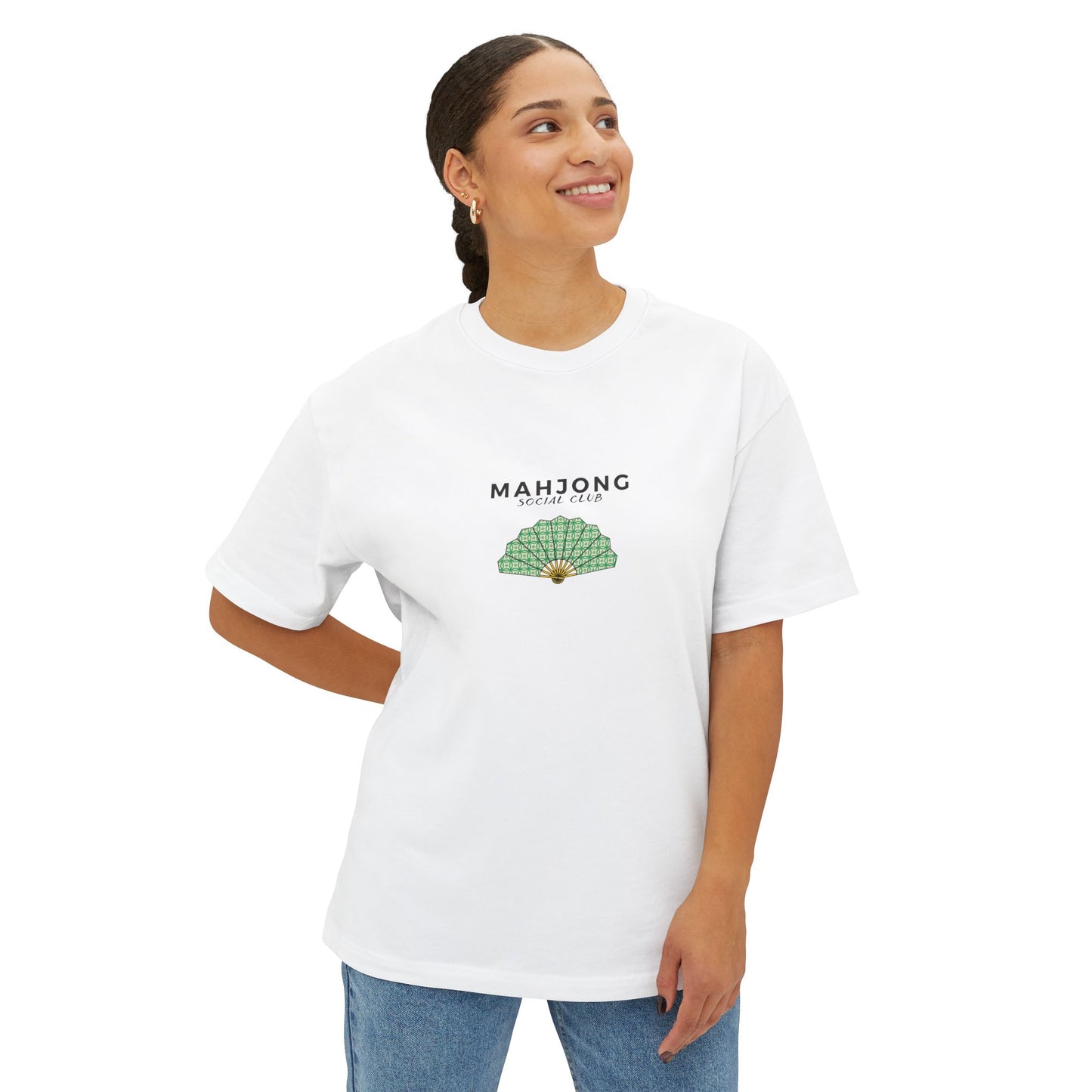 Mahjong  Social Club Boxy Ladies T-Shirt