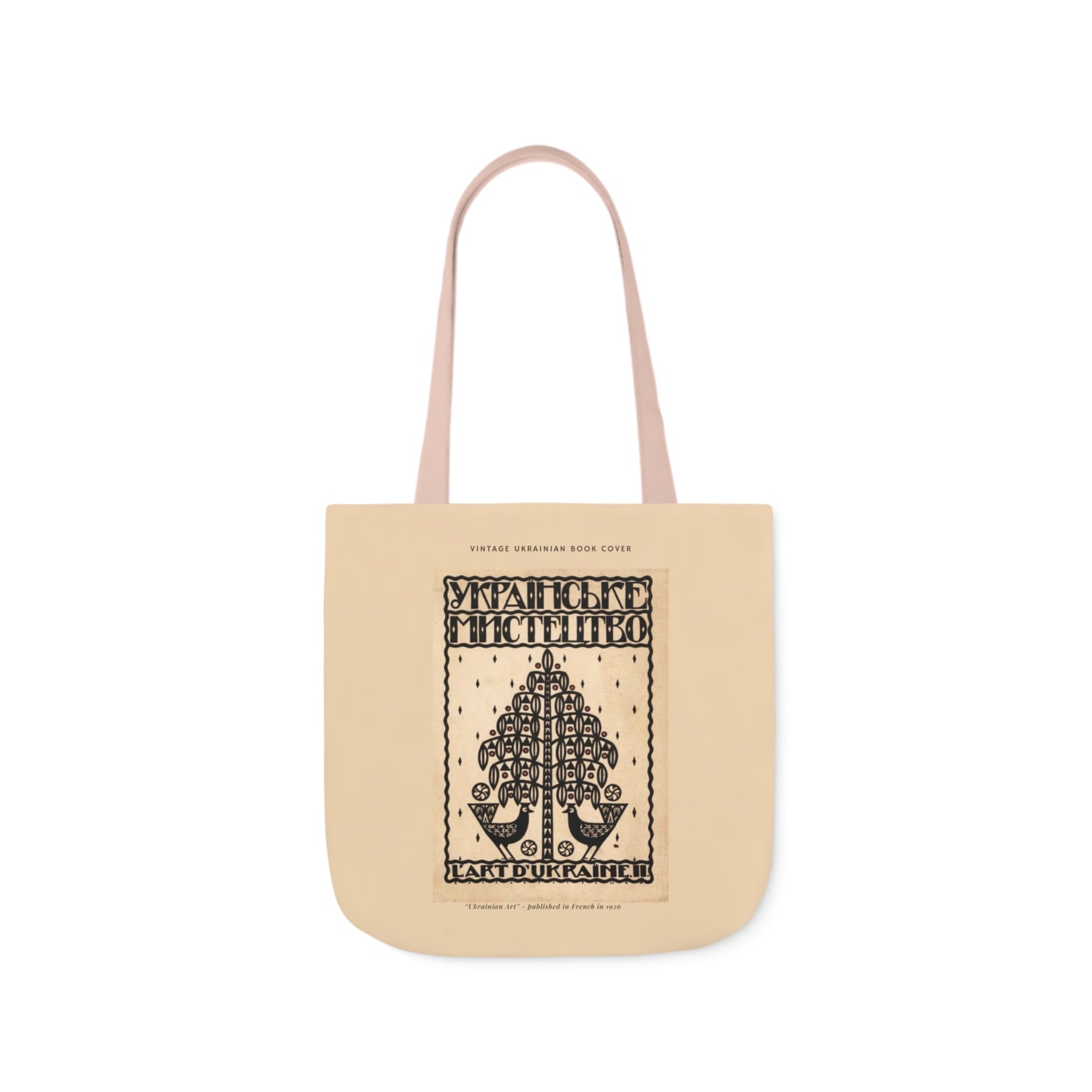 Ukrainian Vintage Graphic "L' ART D' UKRAINE", Tote Bag