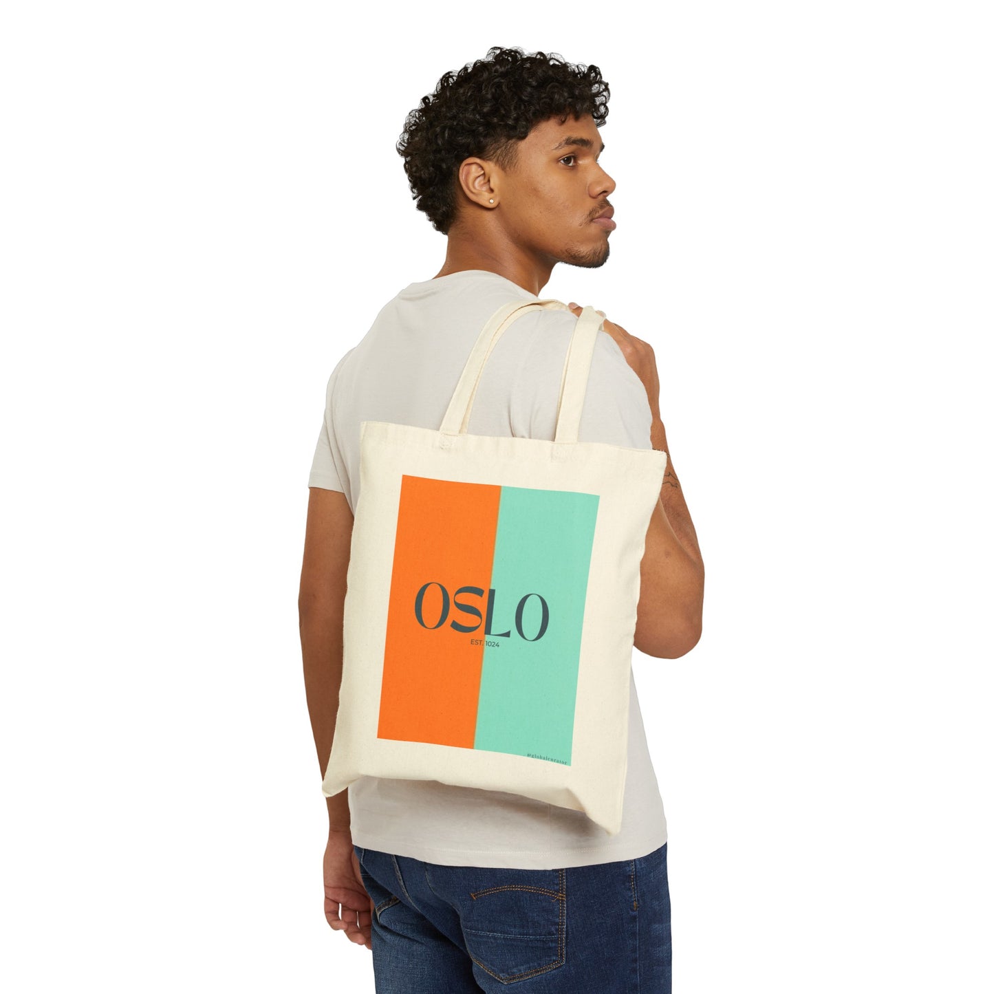 OSLO est. 1024 Tote Bag, Global Nomad Edition