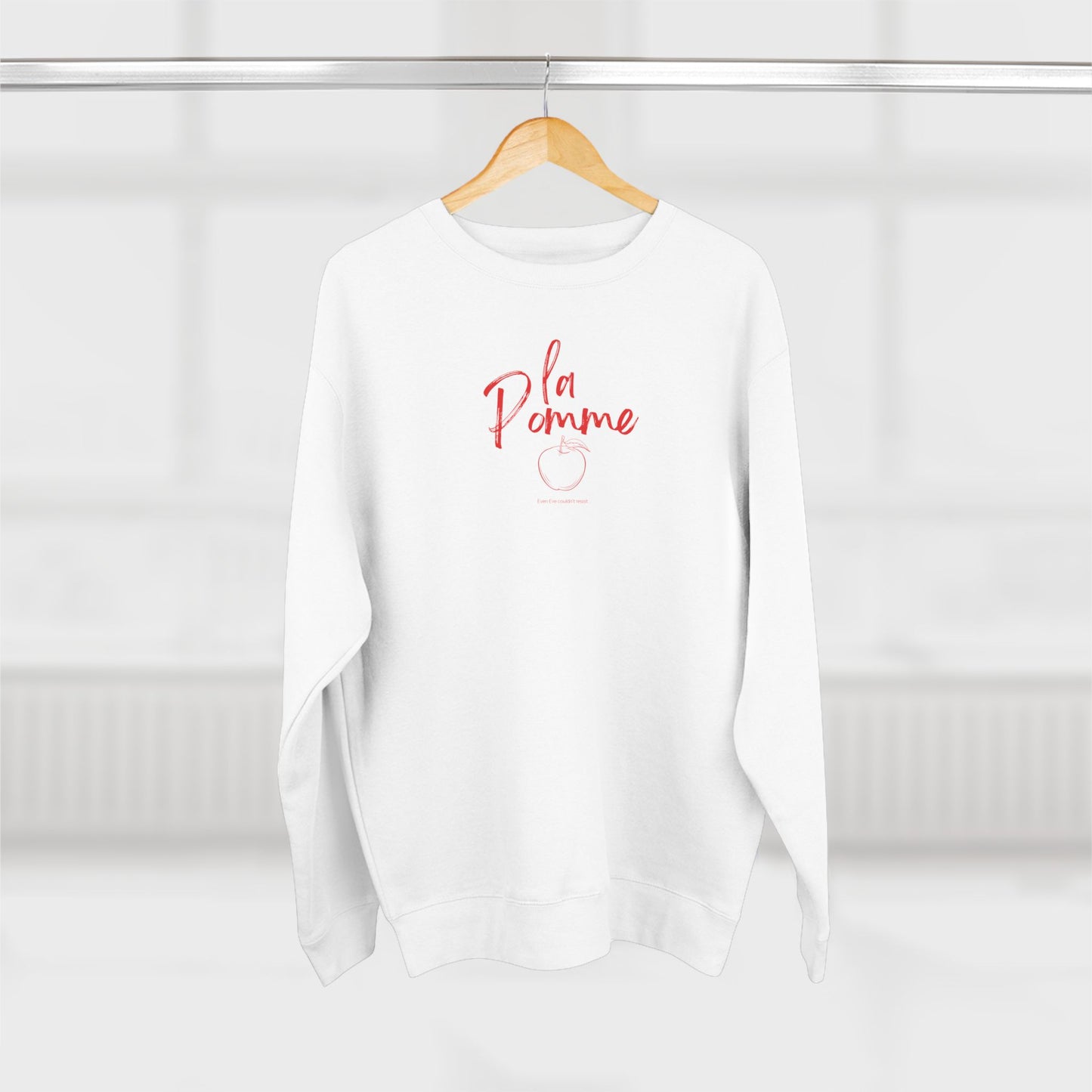 La Pomme  Crewneck Sweatshirt, French Preppy