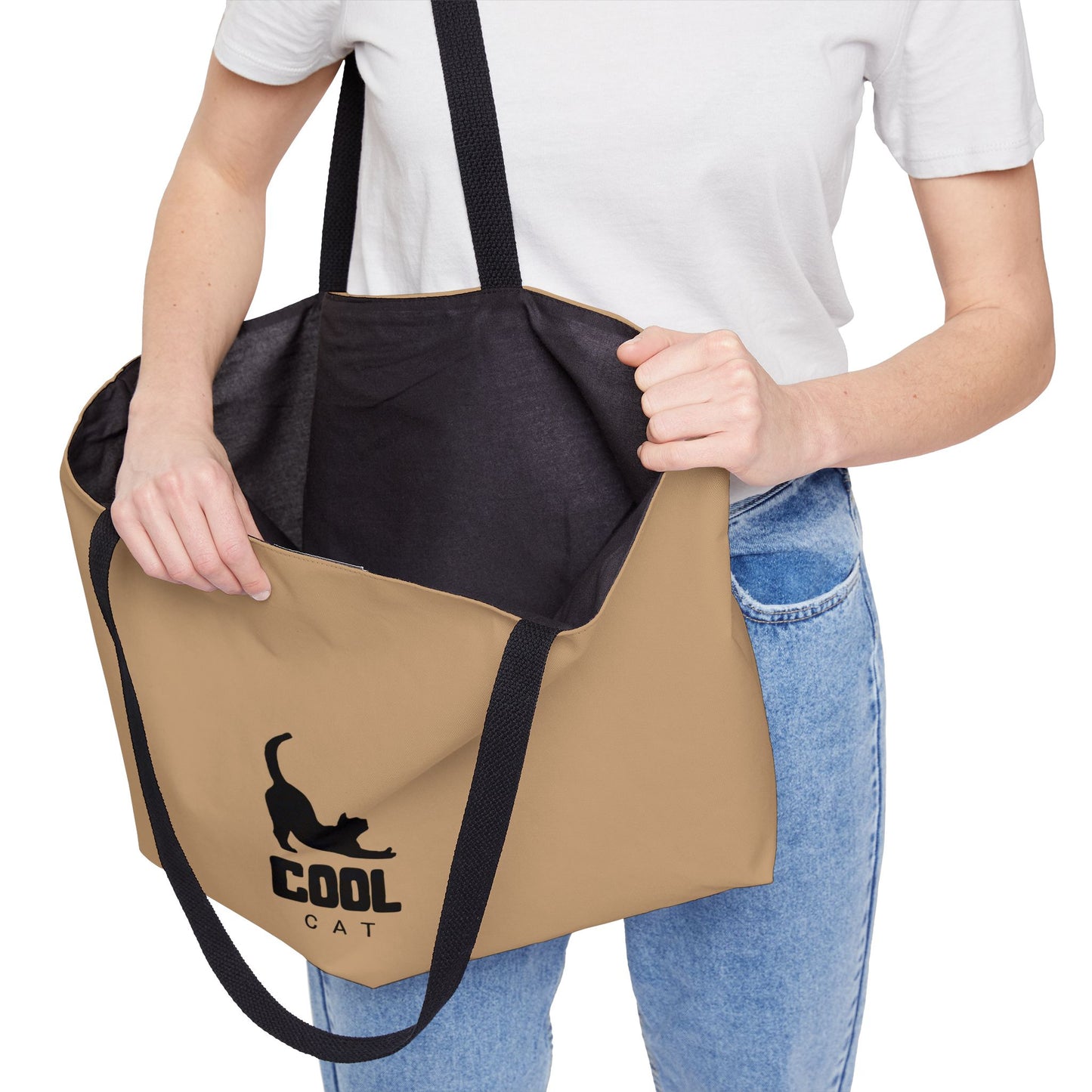 Cool Cat Weekender Tote Bag - Stylish & Spacious Travel Bag