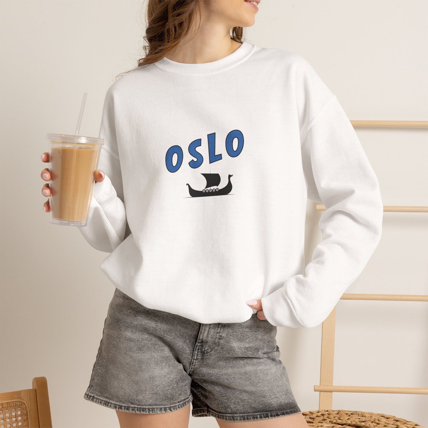 OSLO Viking Ship Crewneck Sweatshirt — Global Nomad Edition