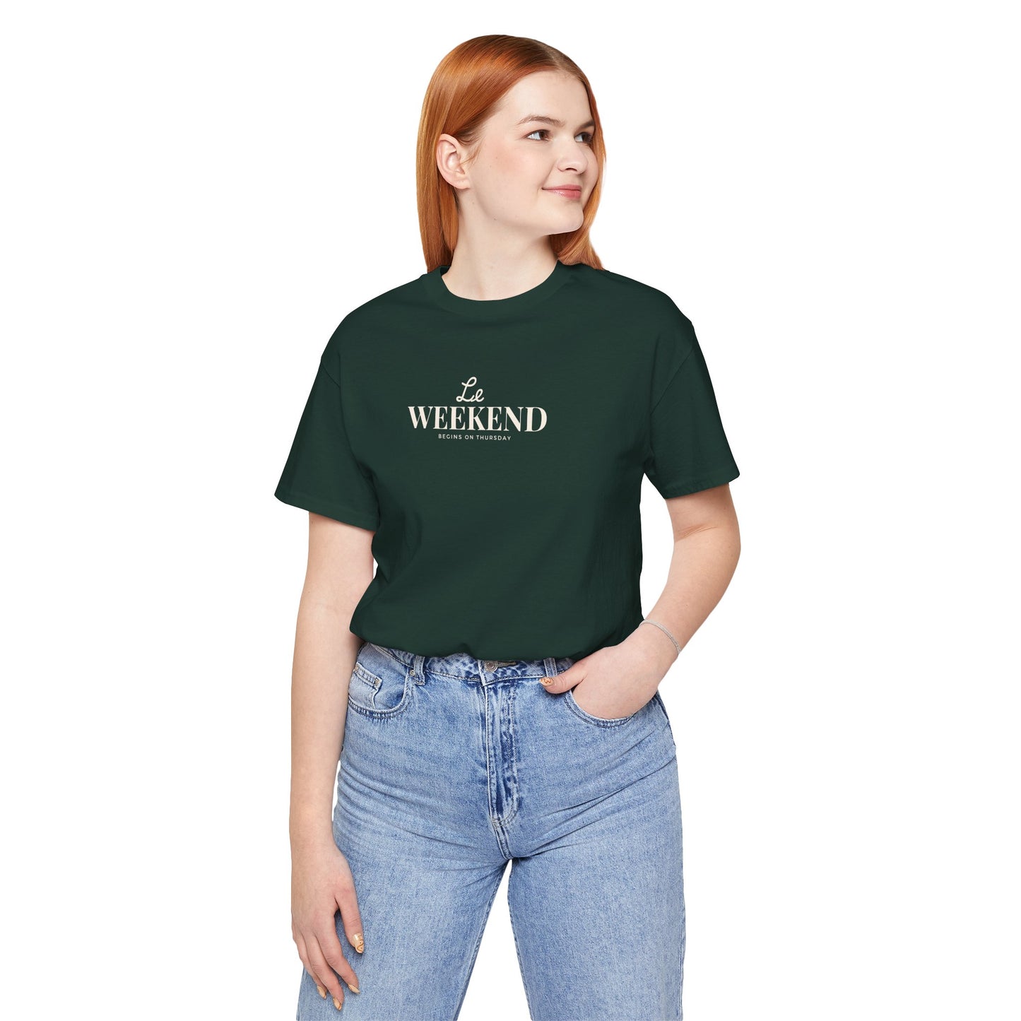 Le Weekend Unisex Tee - Soft Jersey Short Sleeve