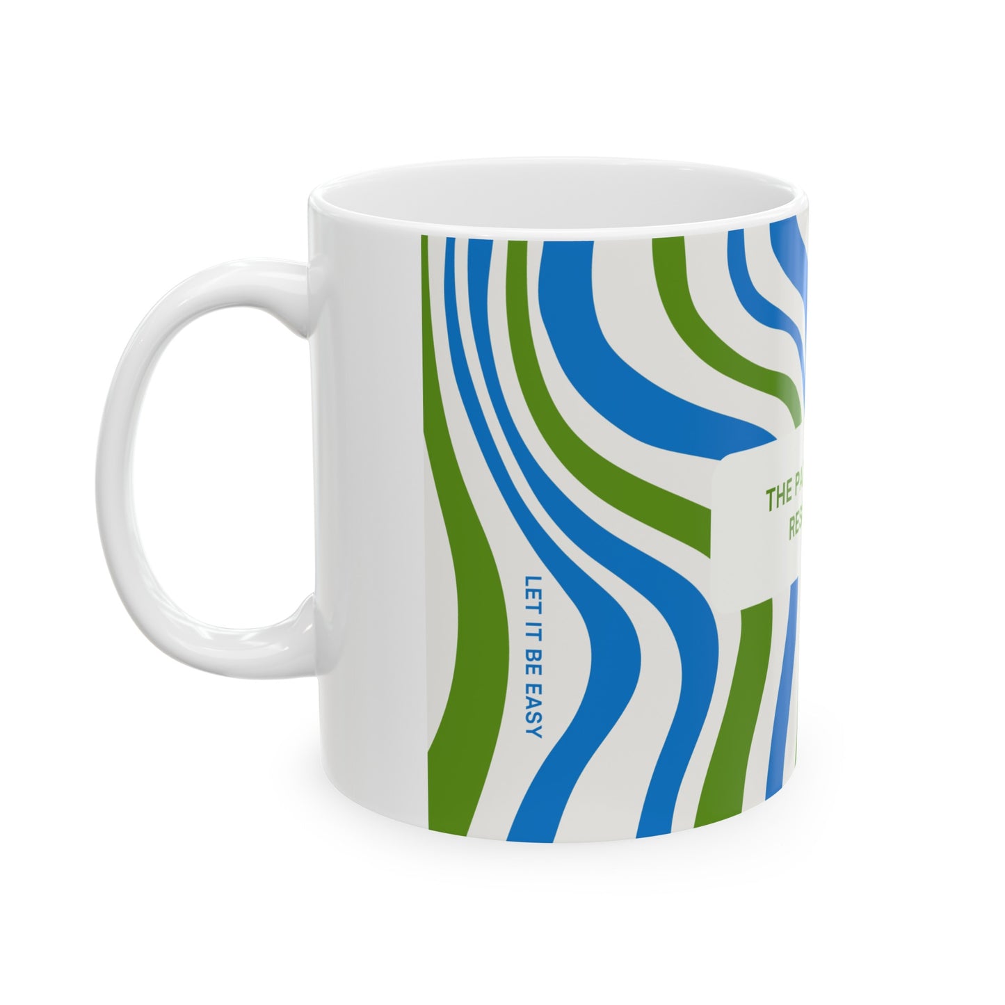 "The Path of Least Resistance" Mug, Blue and Green