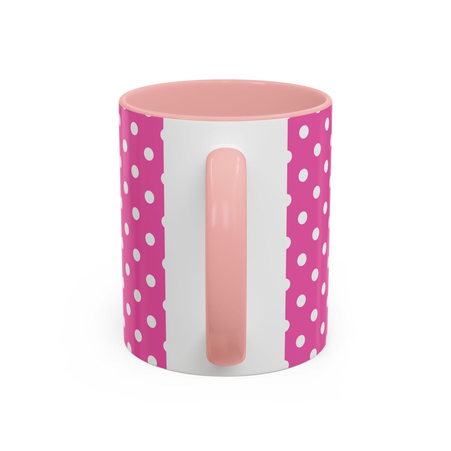 'Class of 2026' Pink Polka Dot Accent Mug, Fun Graduation Gift