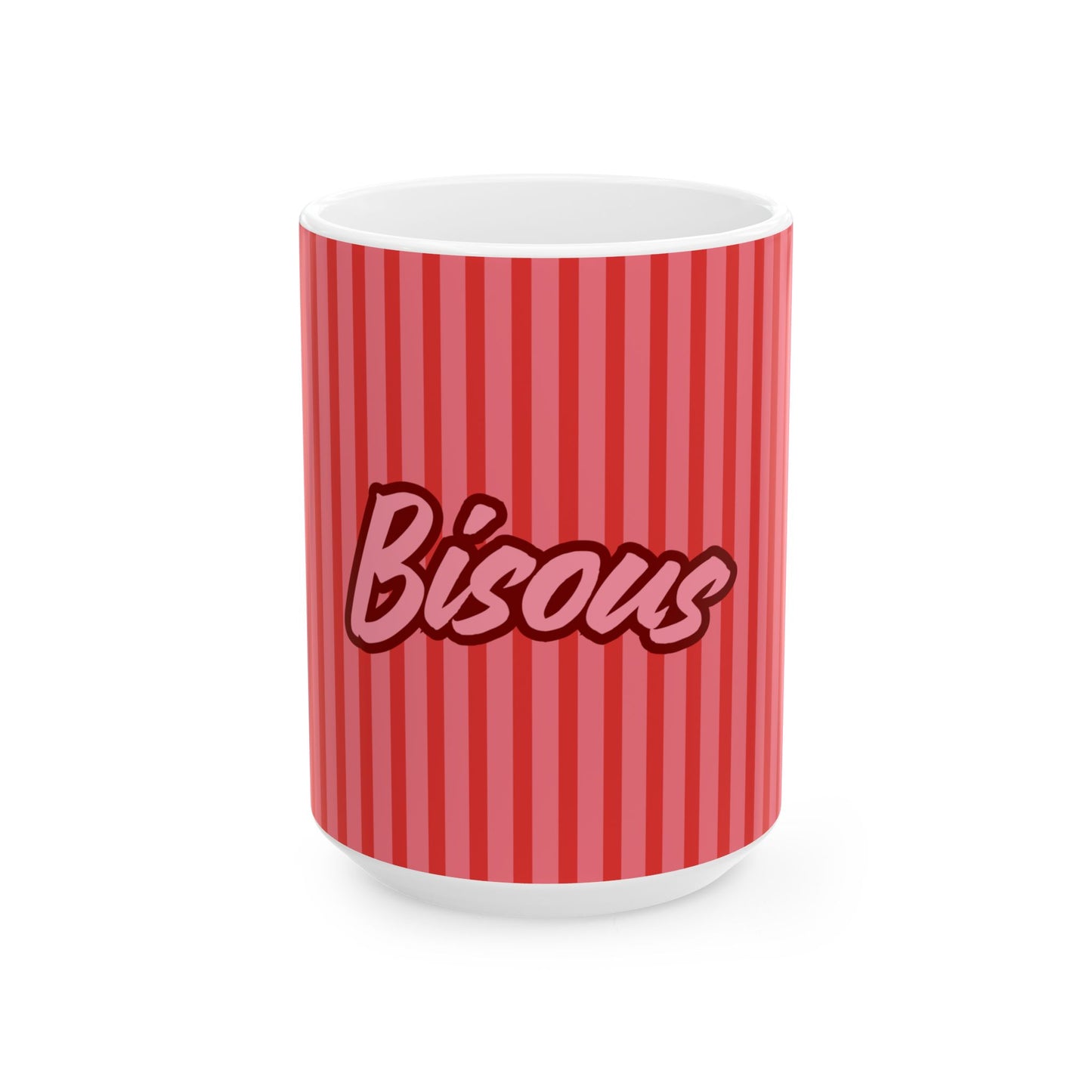 Coffee Mug BISOUS Kisses, Mug for Lovers
