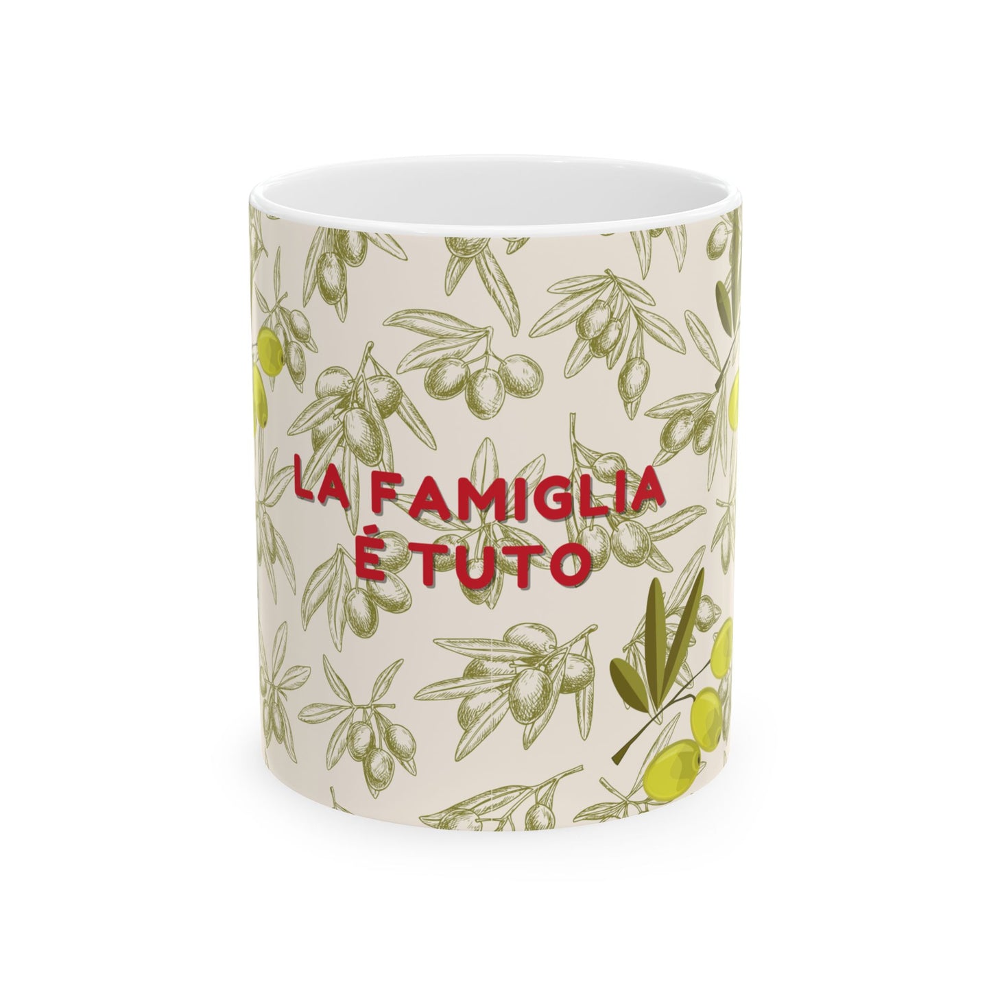 Italian Ceramic Mug, La Famiglia e Tuto