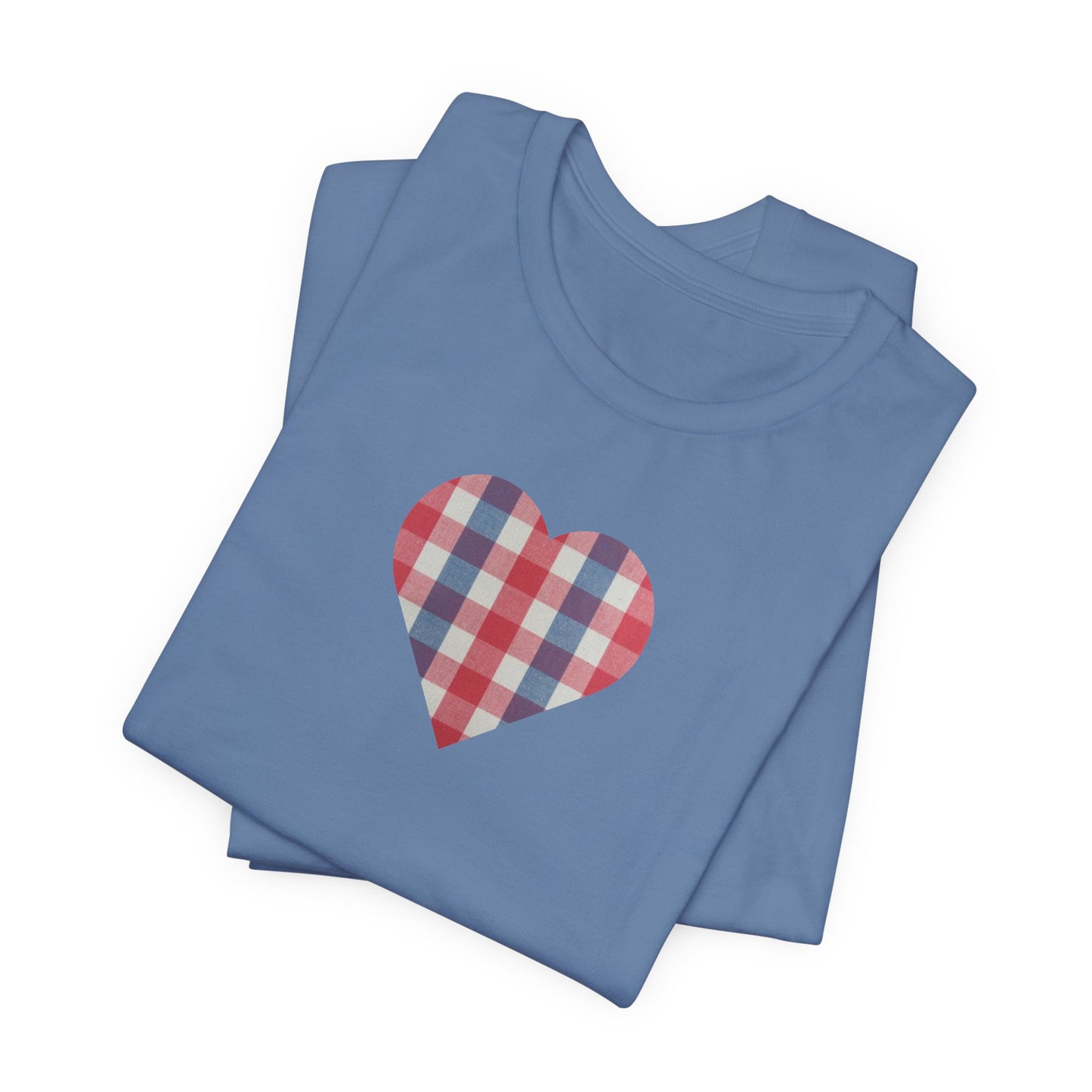 Gingham Heart Ladies Tee, Preppy Basics