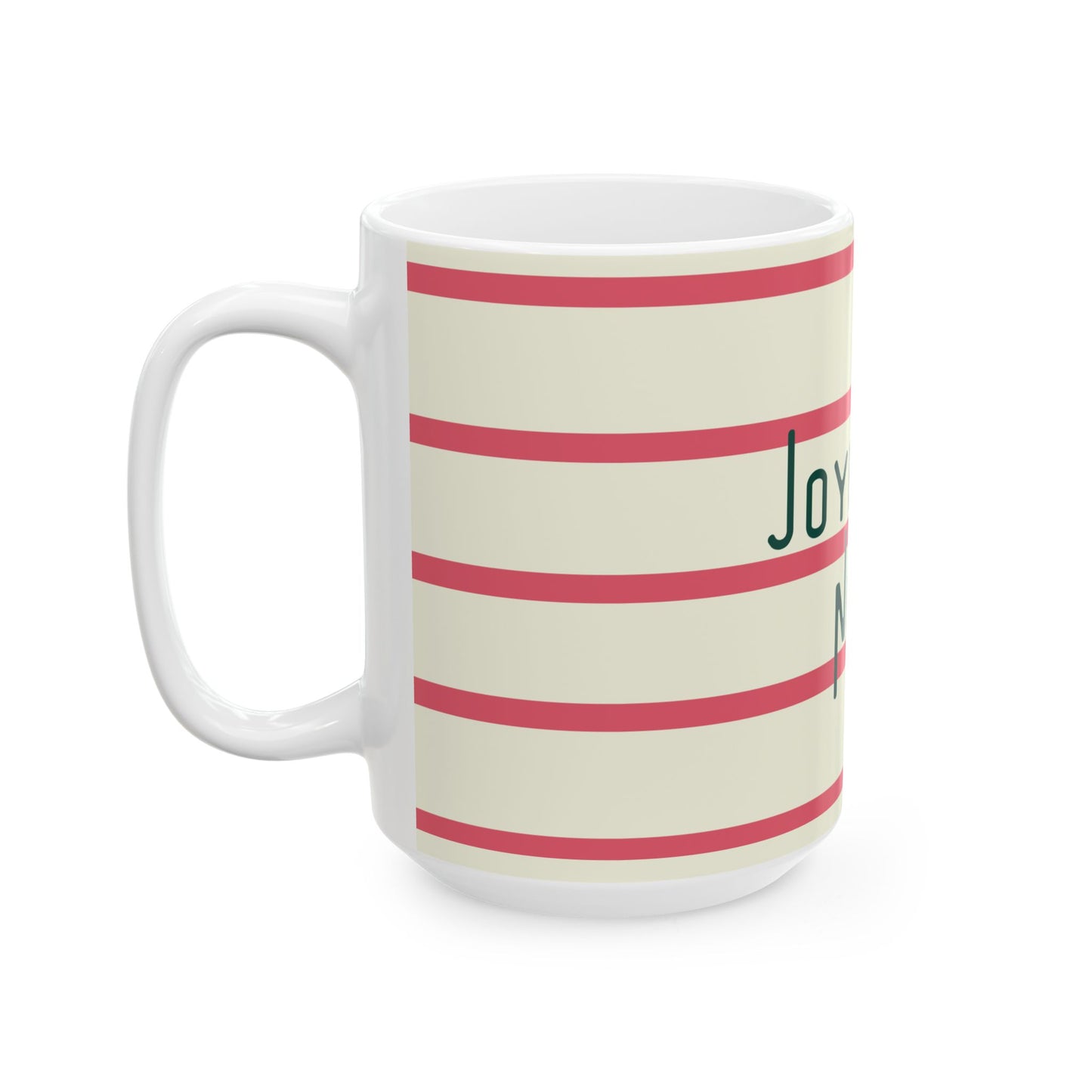 Merry Christmas Joyeux Noel Mug, French Preppy