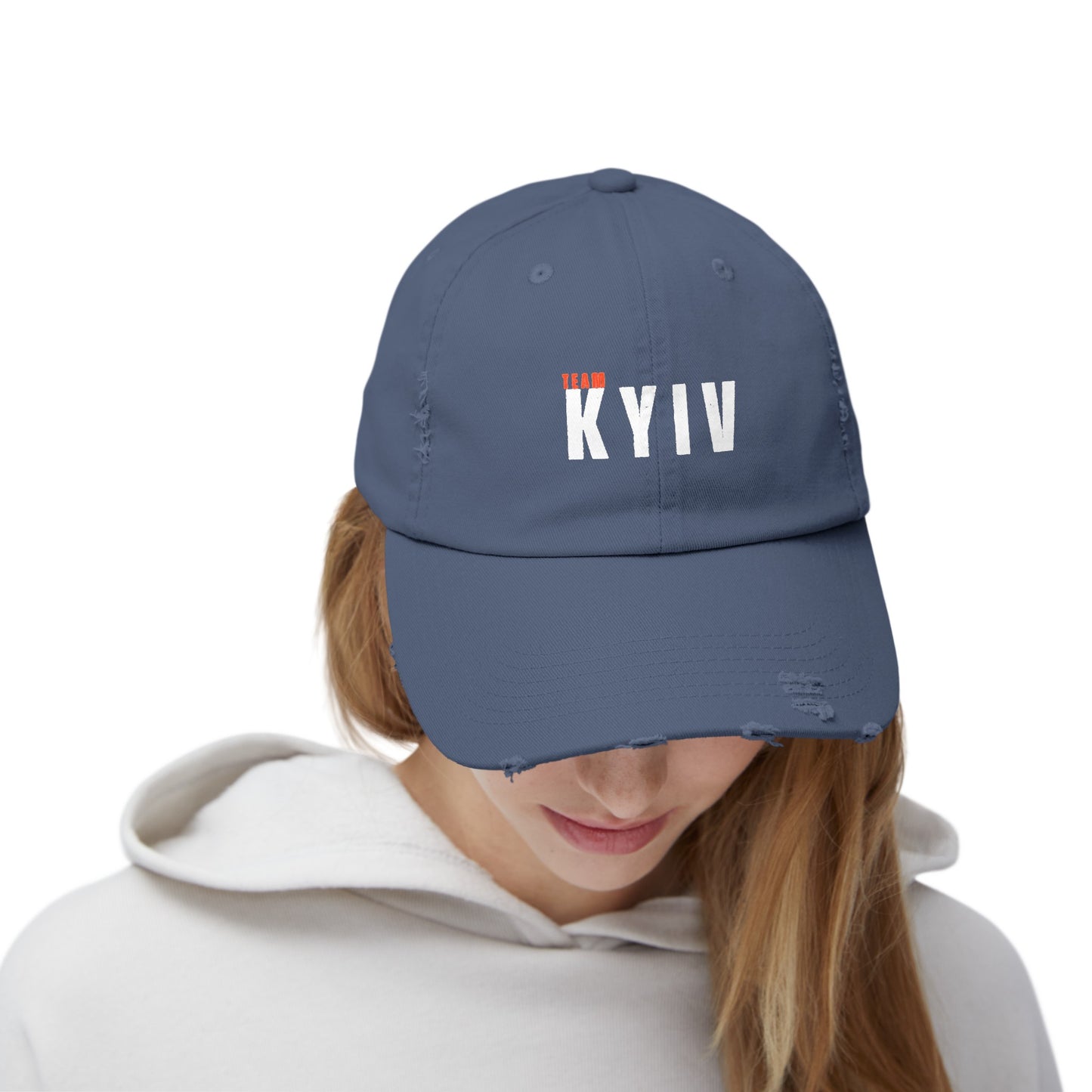 Ukrainian Victory, TEAM KYIV Unisex Distressed Cap