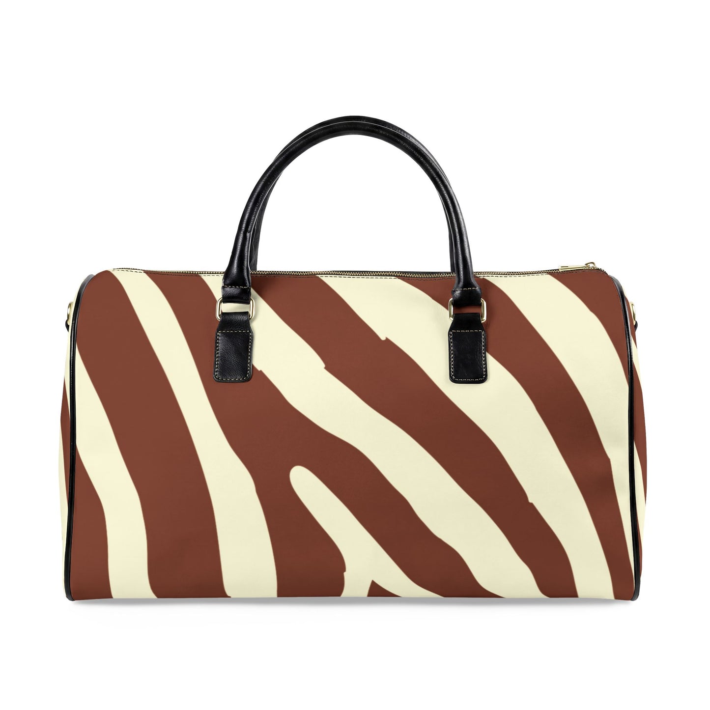 Vegan Pony-Hair Faux Leather Travel Duffle — Stylish Vegan Leather Weekender