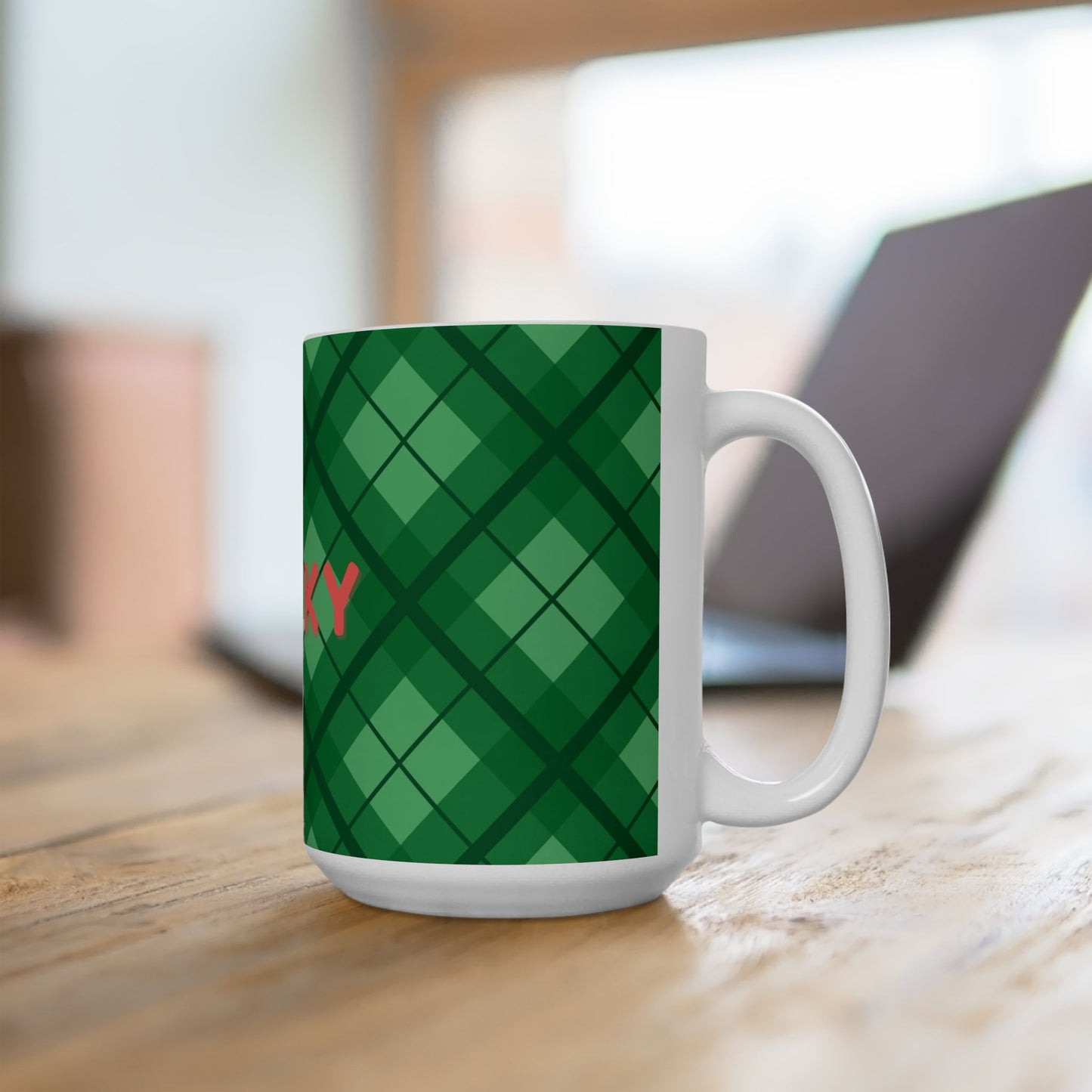 LUCKY Green Ceramic Mug, St. Patrick's Day