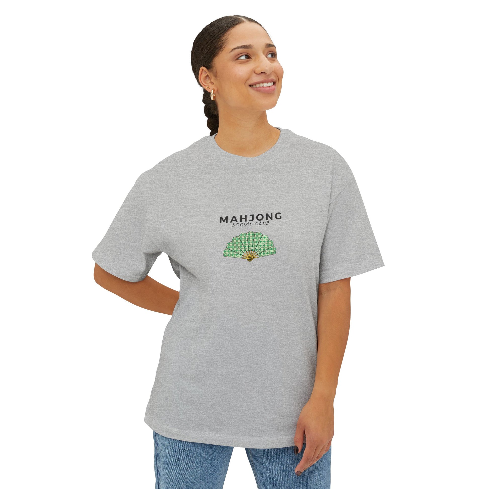 Mahjong  Social Club Boxy Ladies T-Shirt